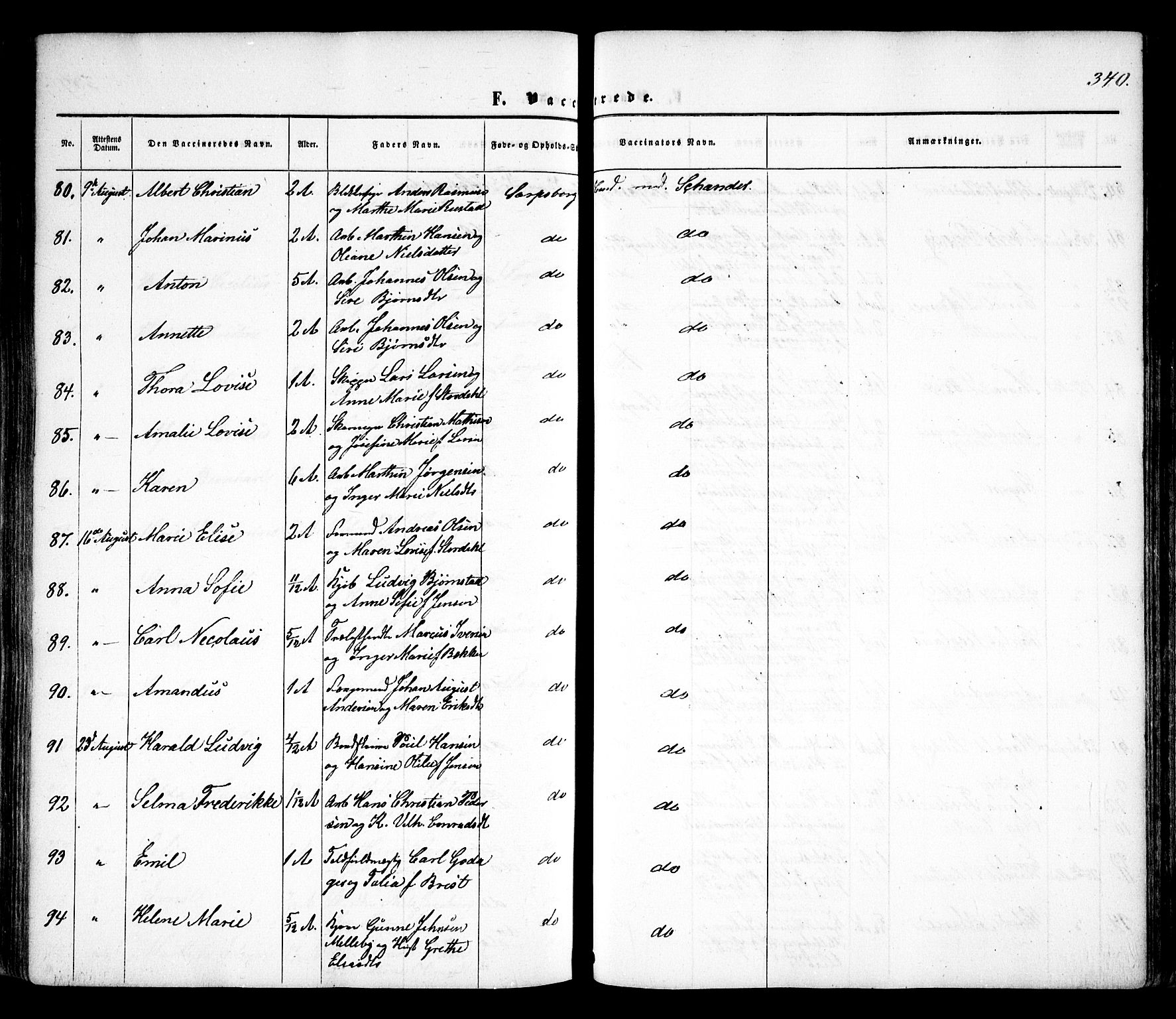 Sarpsborg prestekontor Kirkebøker, AV/SAO-A-2006/F/Fa/L0001: Parish register (official) no. 1, 1859-1868, p. 340