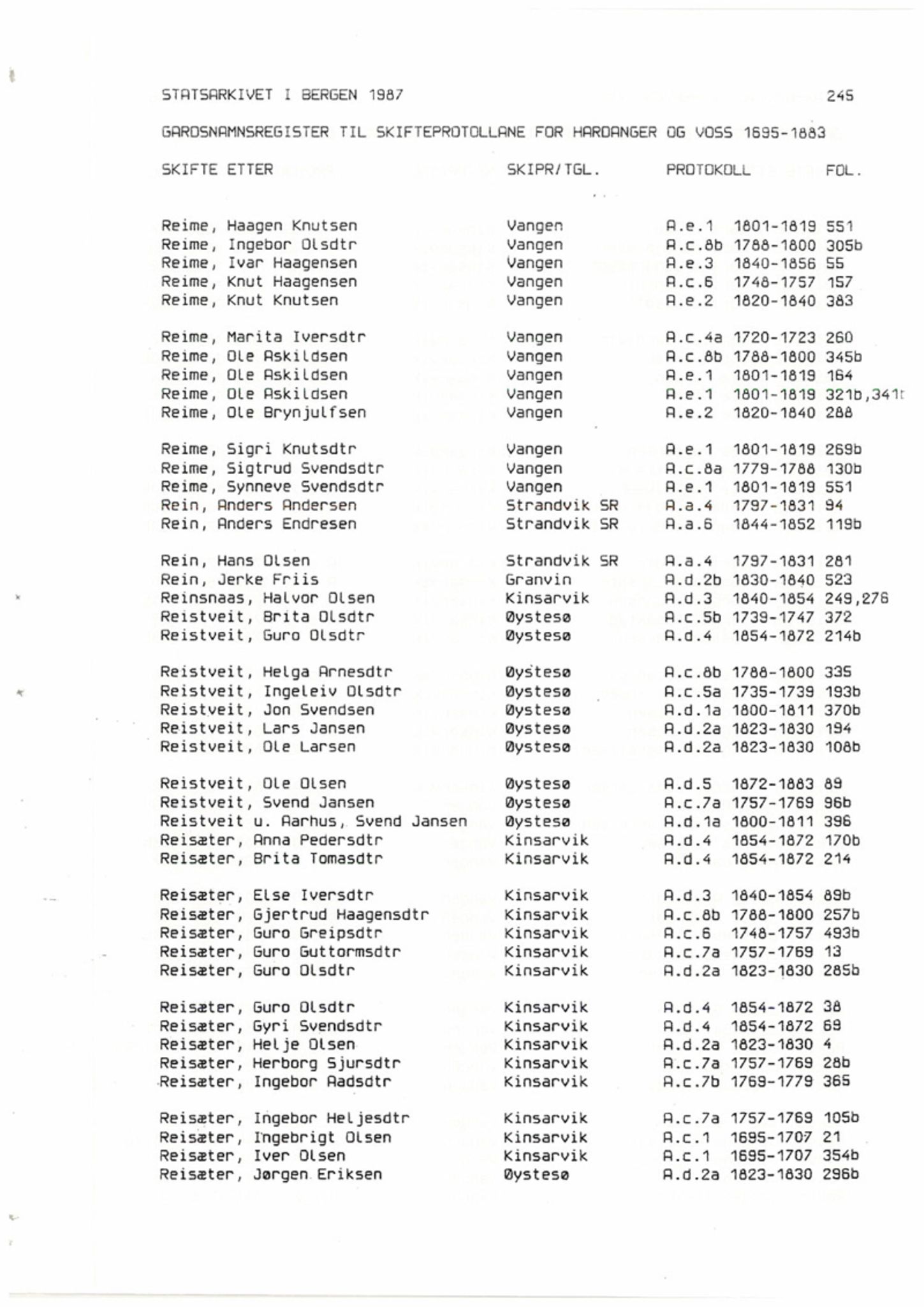 Hardanger og Voss sorenskriveri, SAB/A-2501/4, 1695-1883, p. 1245