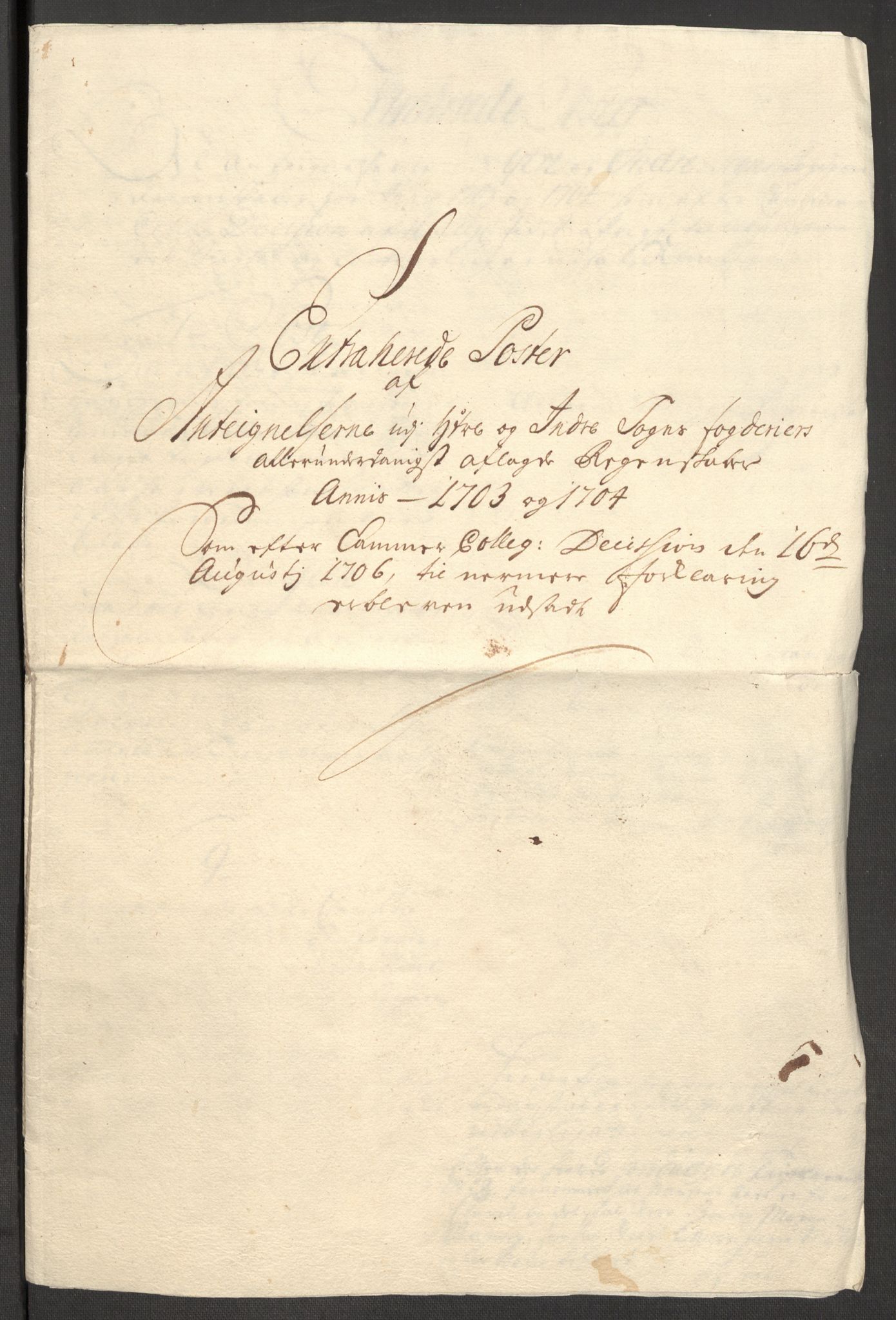 Rentekammeret inntil 1814, Reviderte regnskaper, Fogderegnskap, AV/RA-EA-4092/R52/L3313: Fogderegnskap Sogn, 1703-1704, p. 547