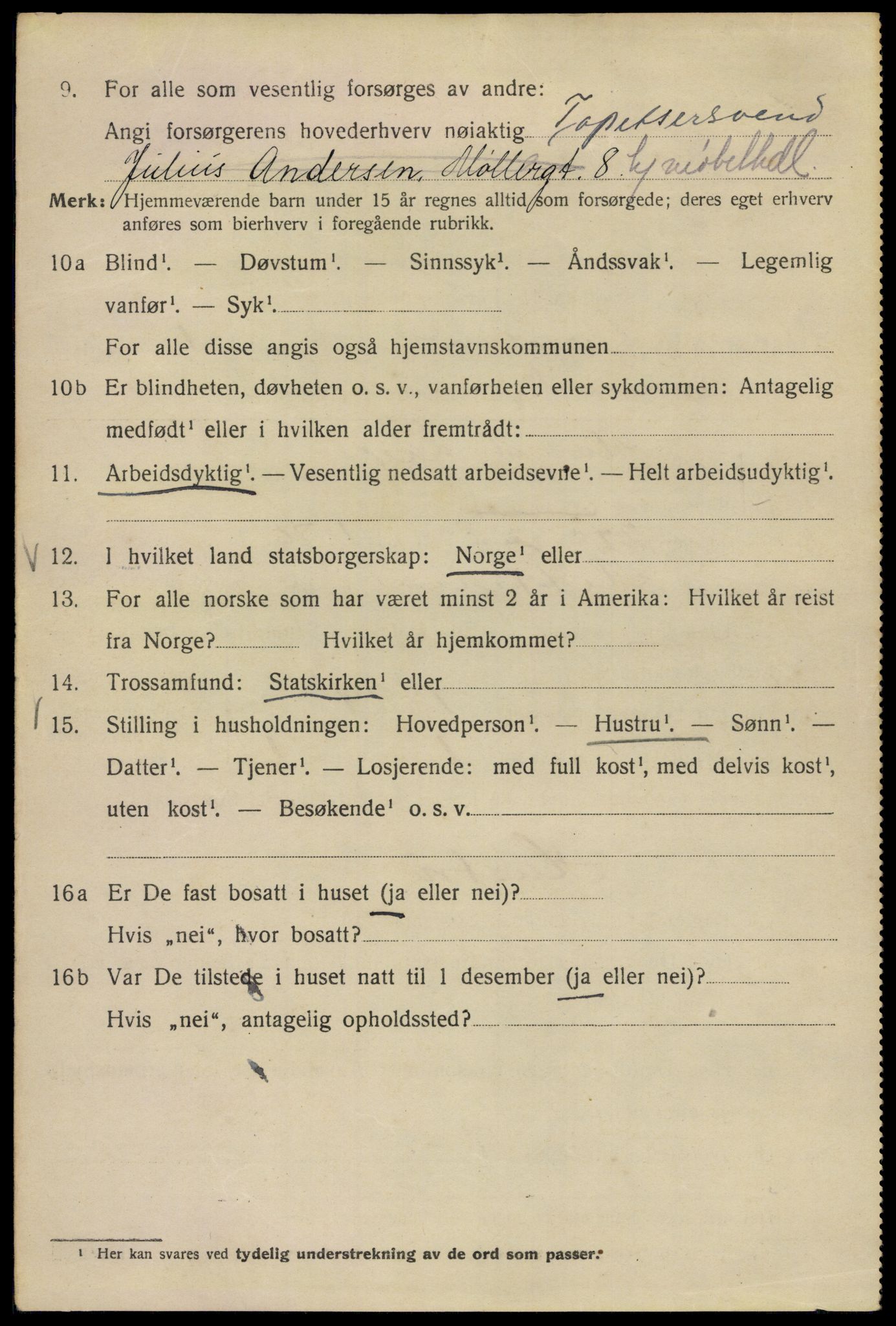 SAO, 1920 census for Kristiania, 1920, p. 156352