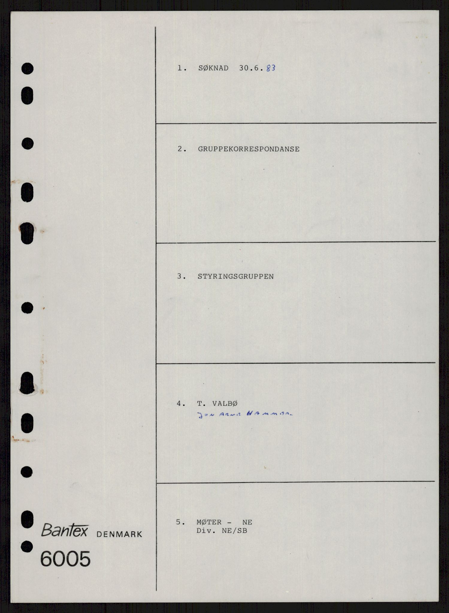 "17-Gruppen Kina", RA/PA-1688/D/L0001: Sakarkiv, 1978-1987, p. 164