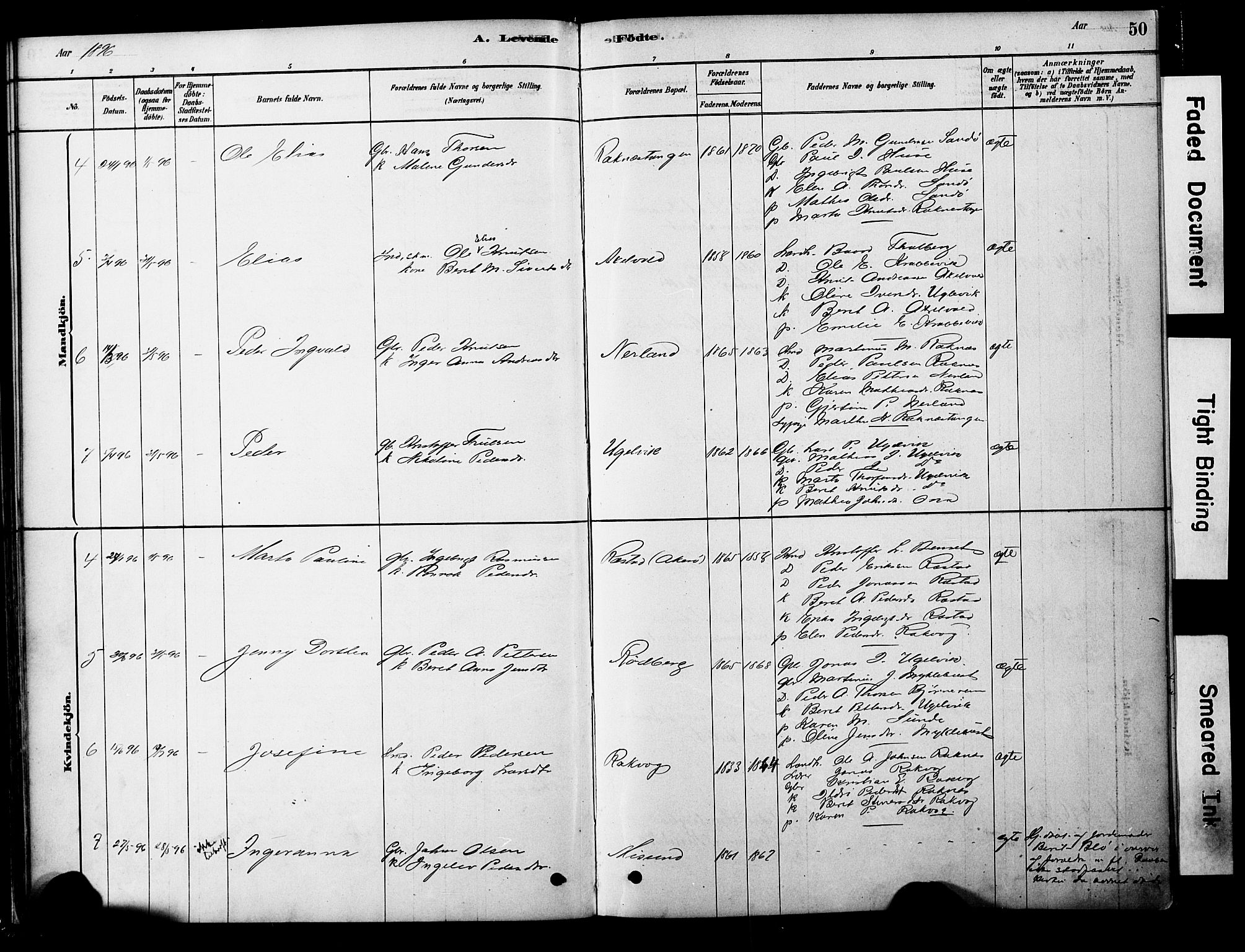 Ministerialprotokoller, klokkerbøker og fødselsregistre - Møre og Romsdal, AV/SAT-A-1454/563/L0736: Parish register (official) no. 563A01, 1878-1903, p. 50