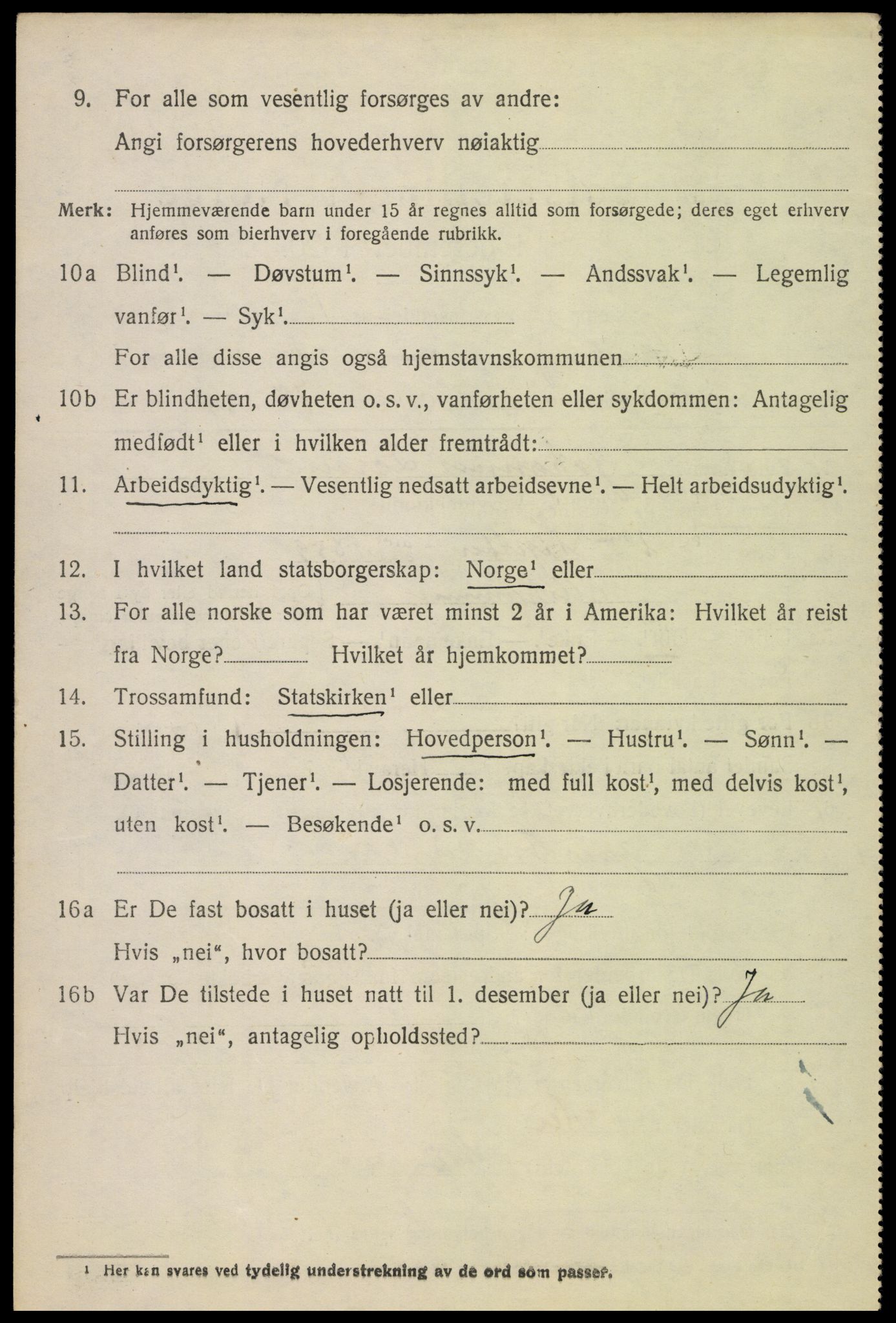 SAH, 1920 census for Fåberg, 1920, p. 4487