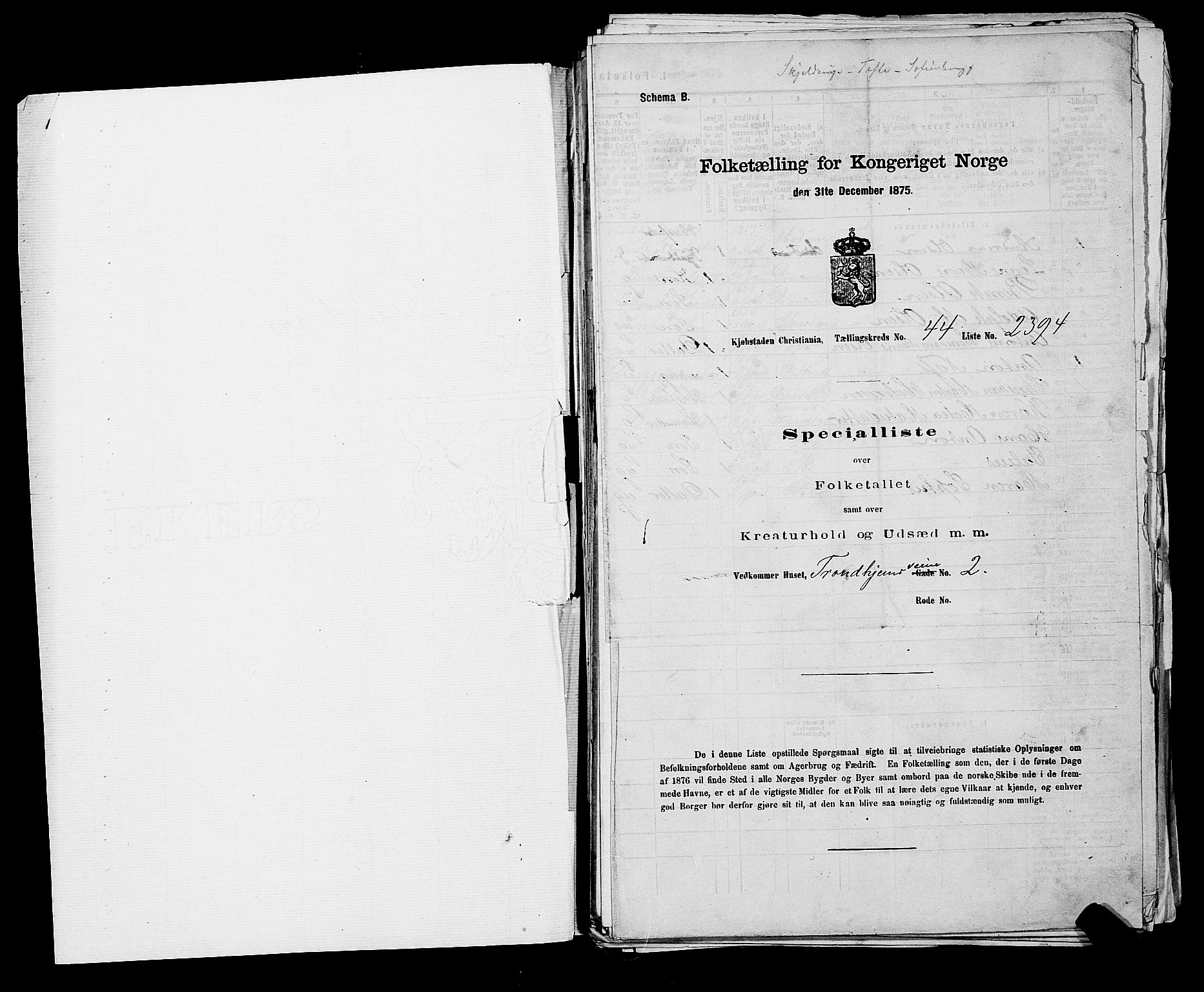 RA, 1875 census for 0301 Kristiania, 1875, p. 6705