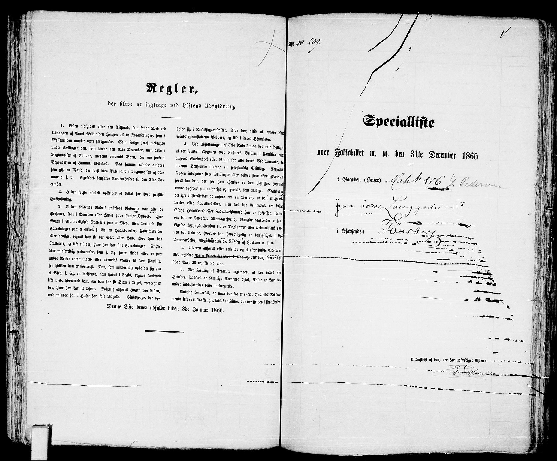 RA, 1865 census for Tønsberg, 1865, p. 452