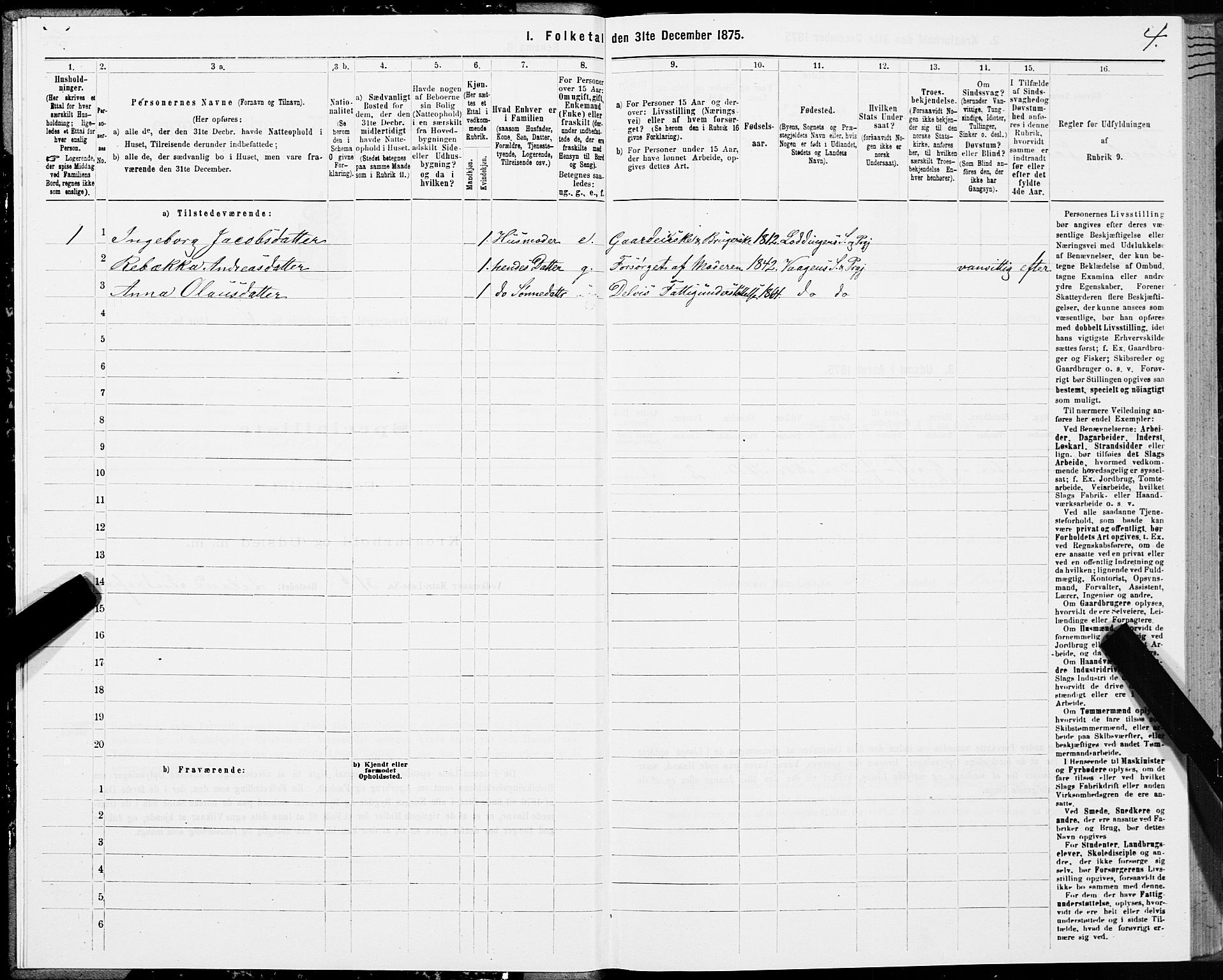 SAT, 1875 census for 1865P Vågan, 1875, p. 3004