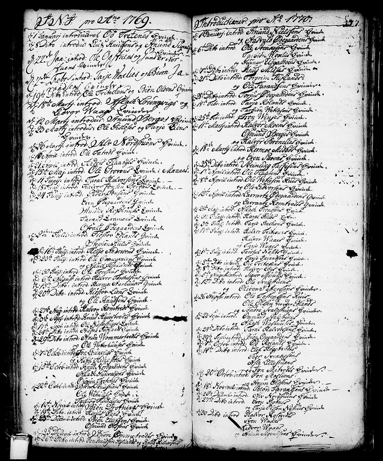 Vinje kirkebøker, SAKO/A-312/F/Fa/L0001: Parish register (official) no. I 1, 1717-1766, p. 177