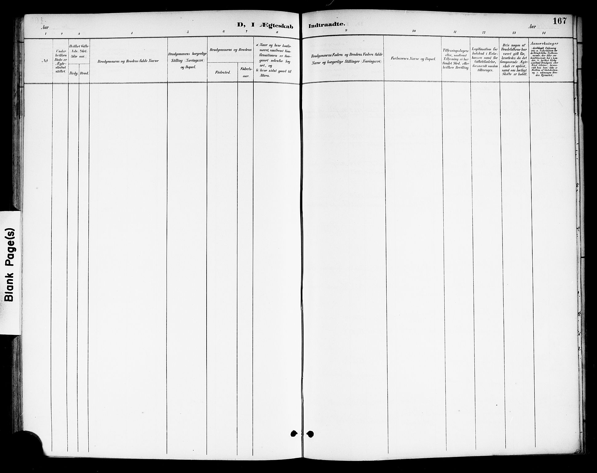 Drangedal kirkebøker, SAKO/A-258/G/Gb/L0002: Parish register (copy) no. II 2, 1895-1918, p. 167