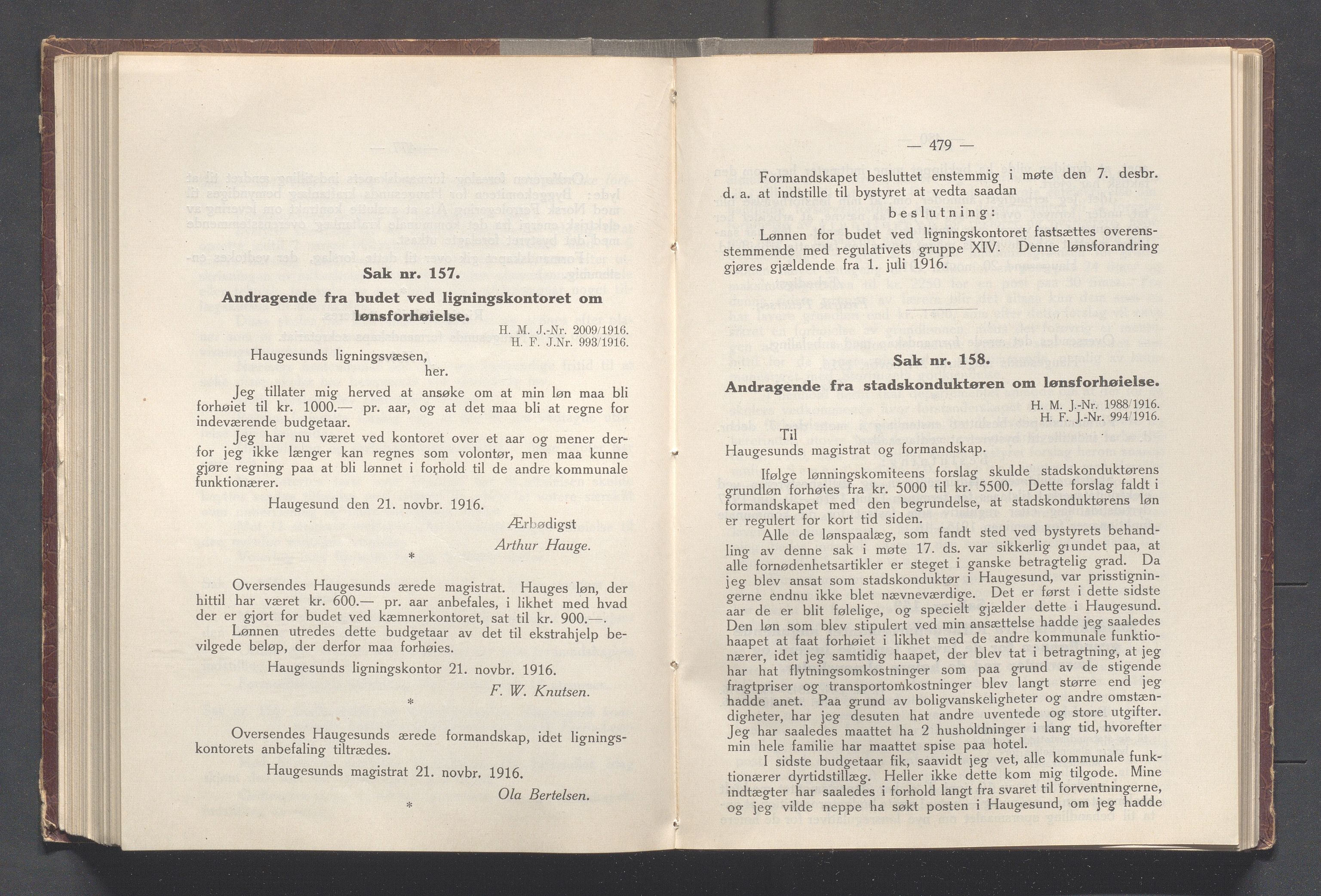 Haugesund kommune - Formannskapet og Bystyret, IKAR/A-740/A/Abb/L0002: Bystyreforhandlinger, 1908-1917, p. 907