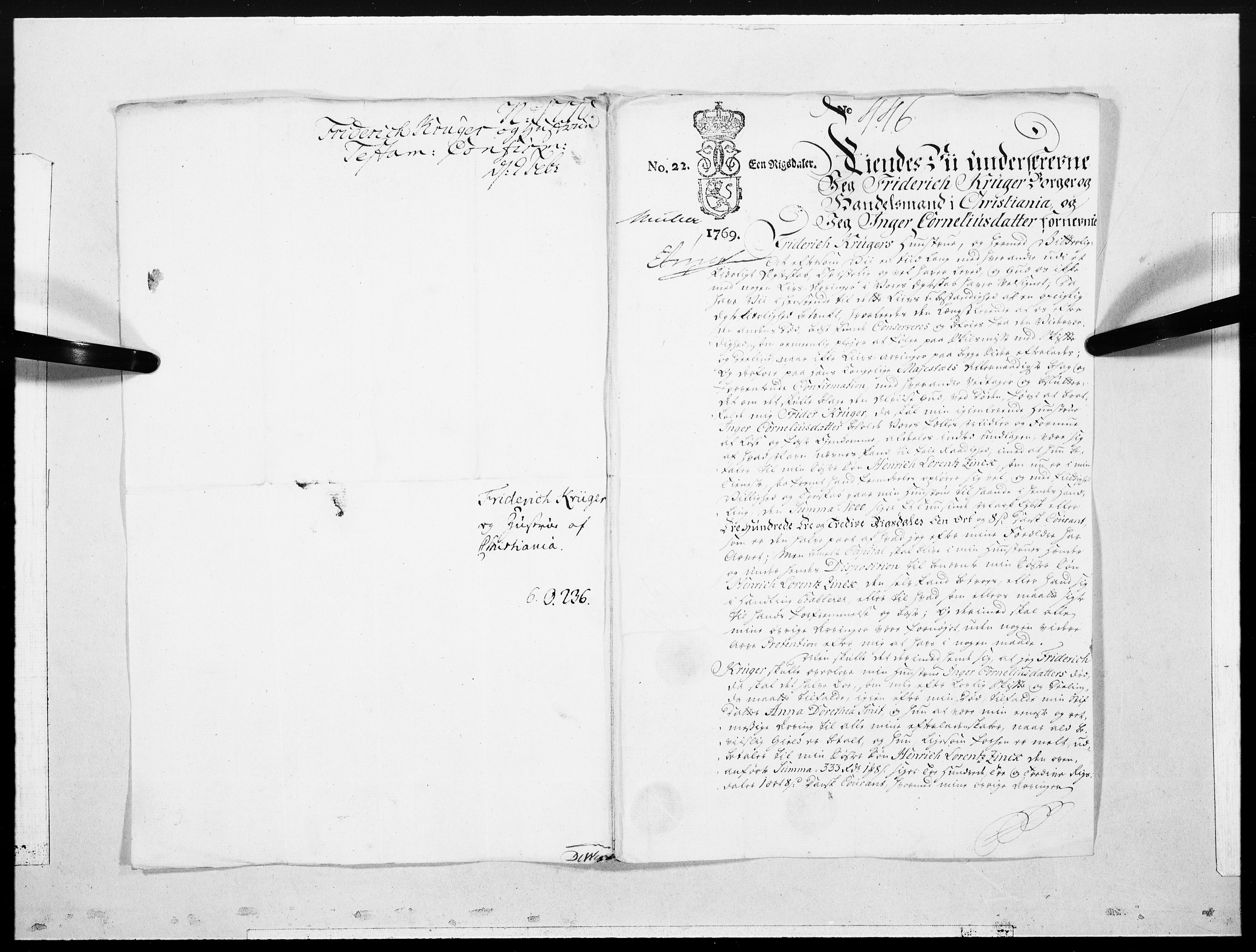 Danske Kanselli 1572-1799, RA/EA-3023/F/Fc/Fcc/Fcca/L0201: Norske innlegg 1572-1799, 1770, p. 109