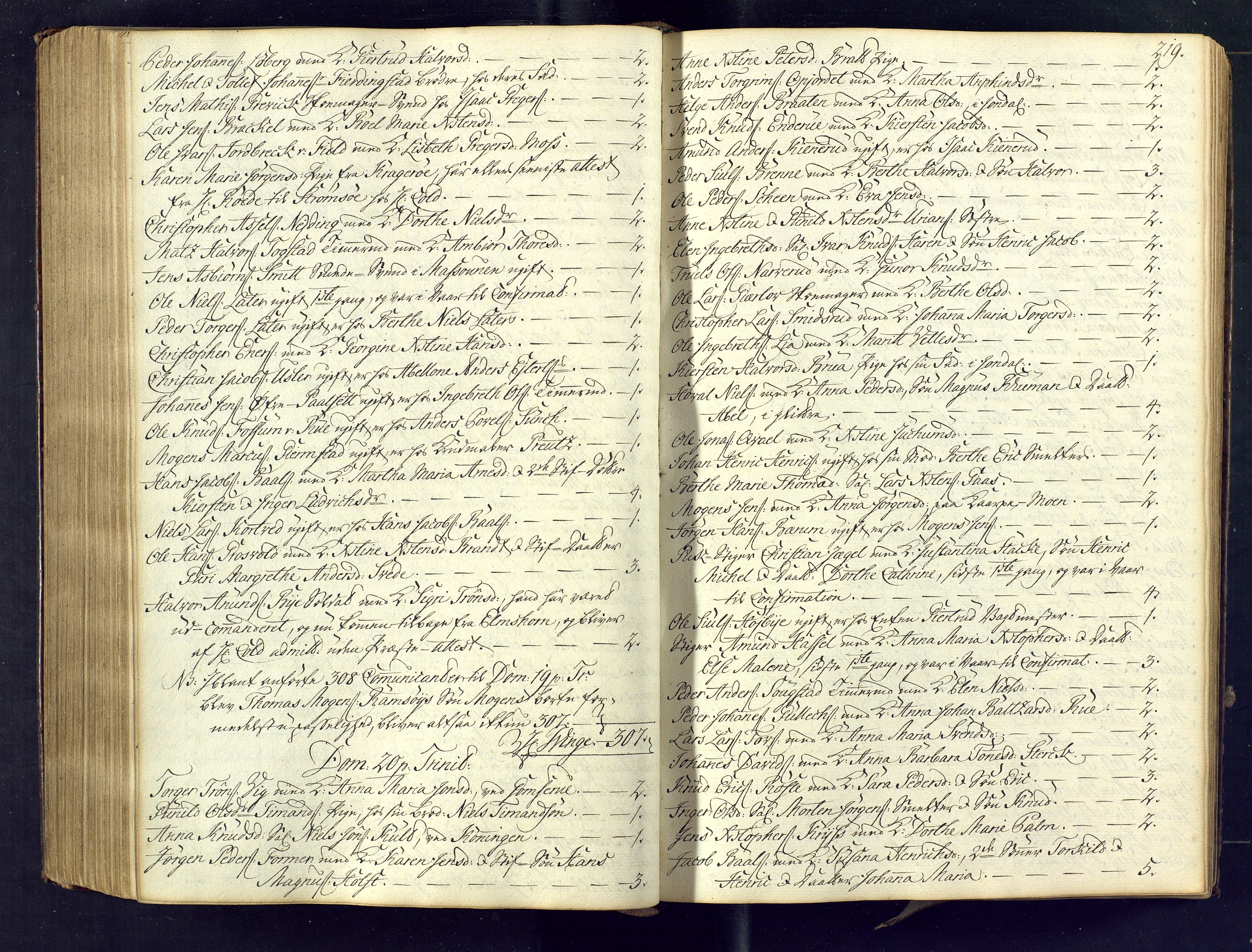 Kongsberg kirkebøker, AV/SAKO-A-22/M/Ma/L0005: Communicants register no. 5, 1755-1761, p. 219