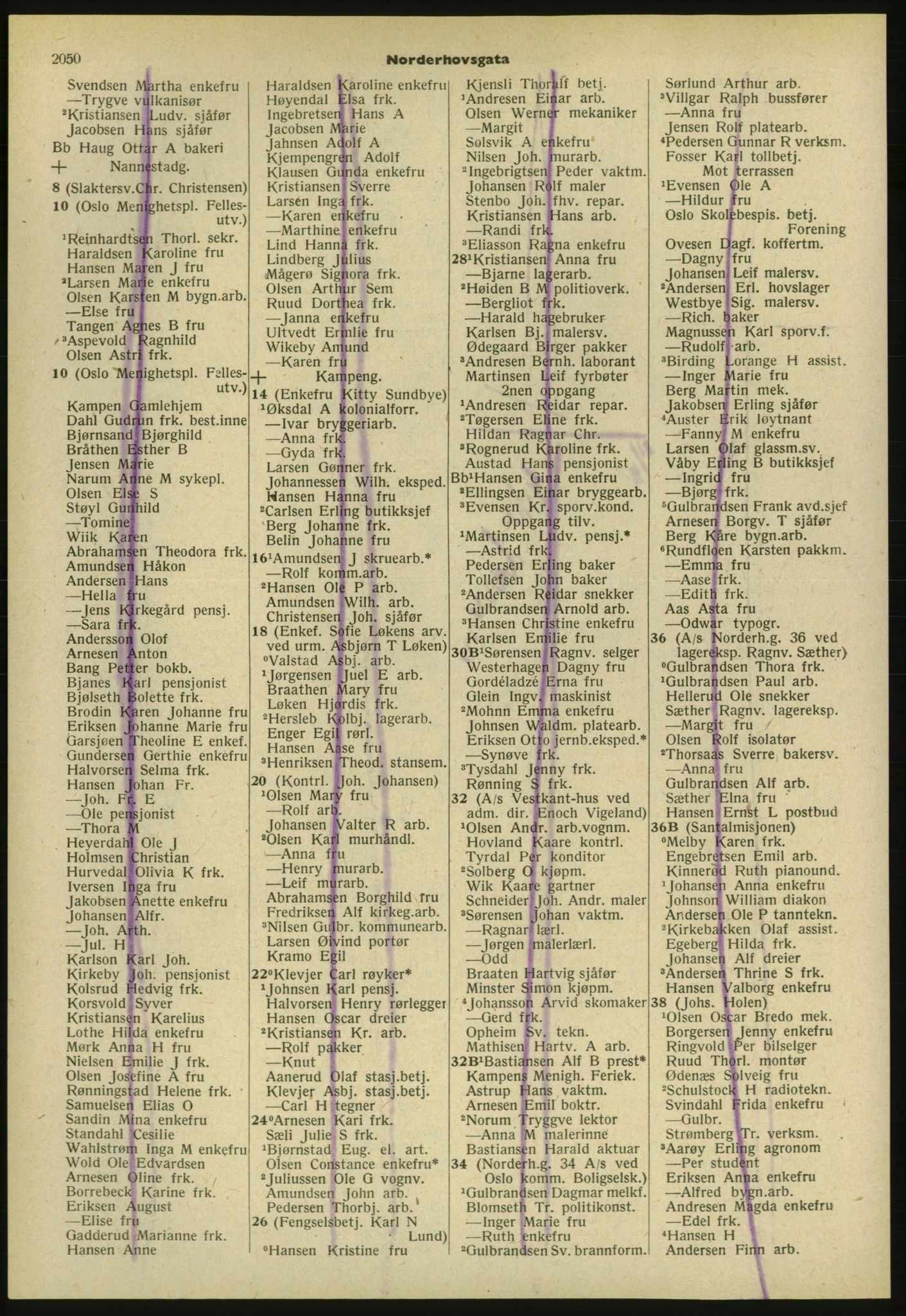 Kristiania/Oslo adressebok, PUBL/-, 1952, p. 2050