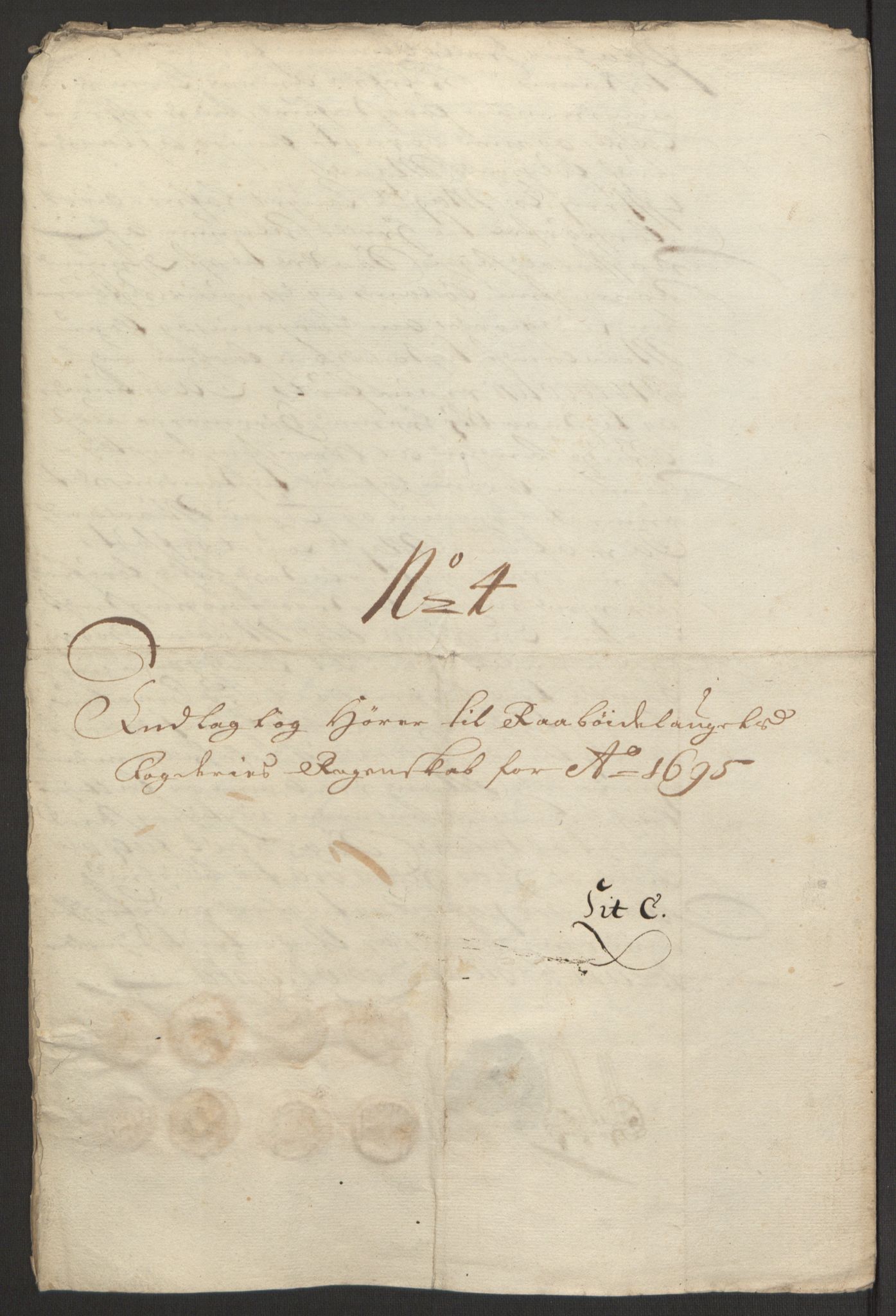 Rentekammeret inntil 1814, Reviderte regnskaper, Fogderegnskap, AV/RA-EA-4092/R40/L2444: Fogderegnskap Råbyggelag, 1693-1696, p. 284