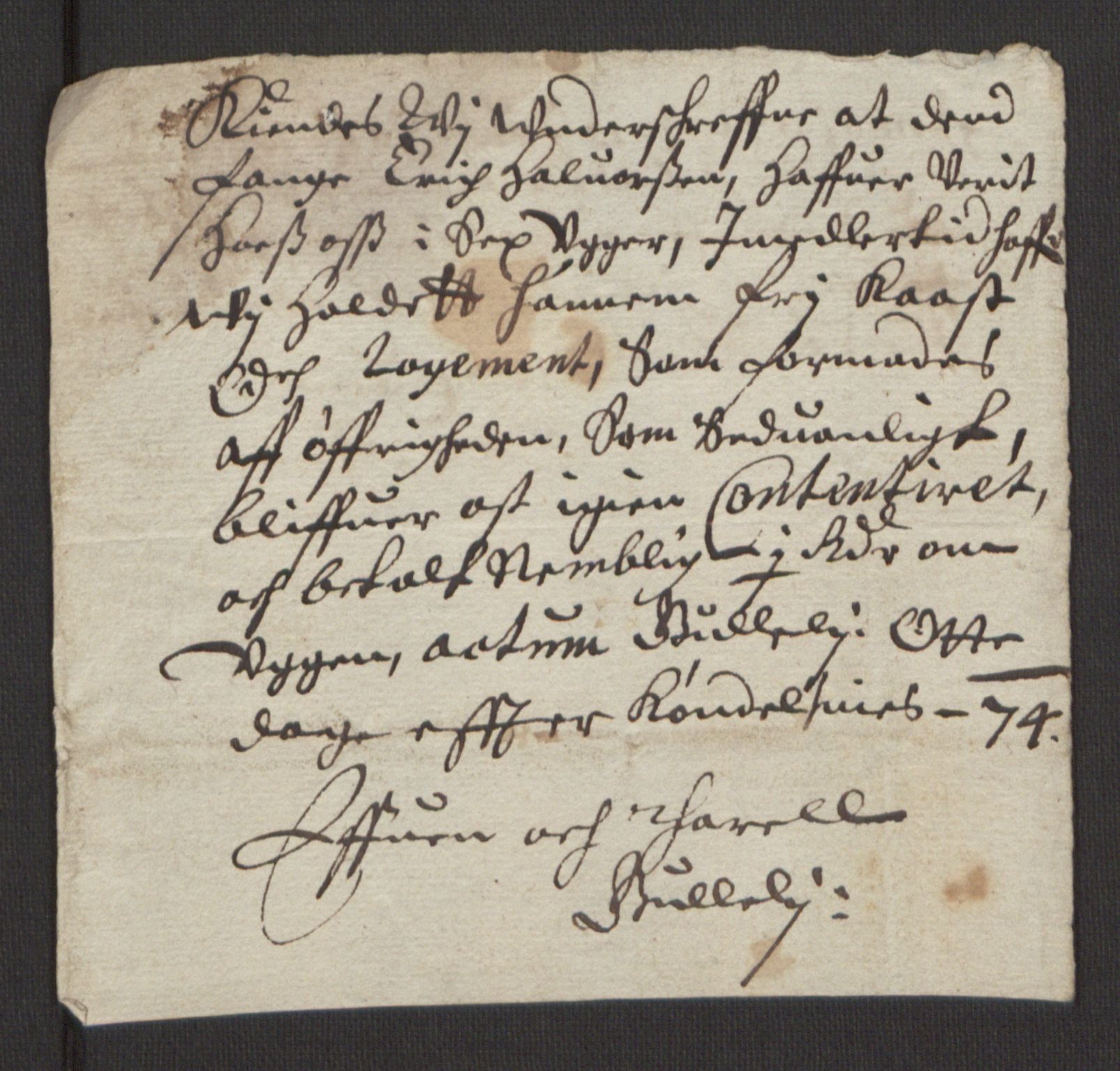 Rentekammeret inntil 1814, Reviderte regnskaper, Fogderegnskap, AV/RA-EA-4092/R32/L1844: Fogderegnskap Jarlsberg grevskap, 1674-1675, p. 432