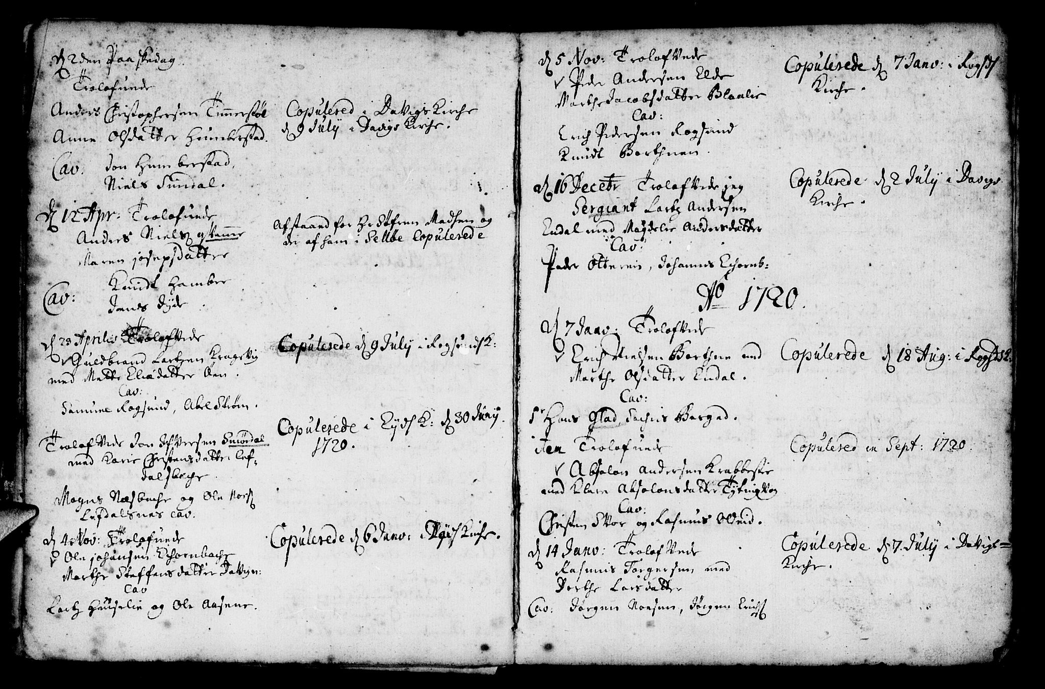 Davik sokneprestembete, SAB/A-79701/H/Haa/Haaa/L0001: Parish register (official) no. A 1, 1710-1742, p. 13