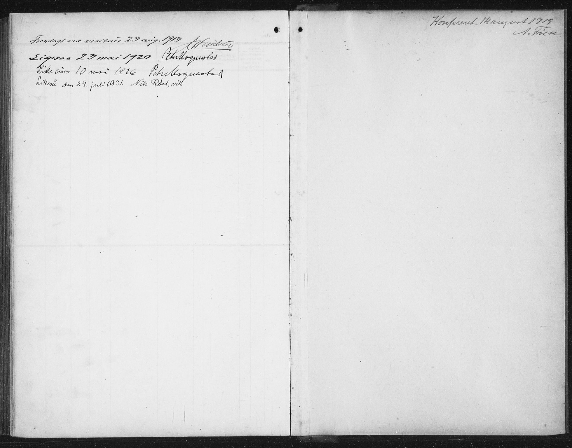 Lindås Sokneprestembete, AV/SAB-A-76701/H/Hab/Habc/L0005: Parish register (copy) no. C 5, 1910-1927