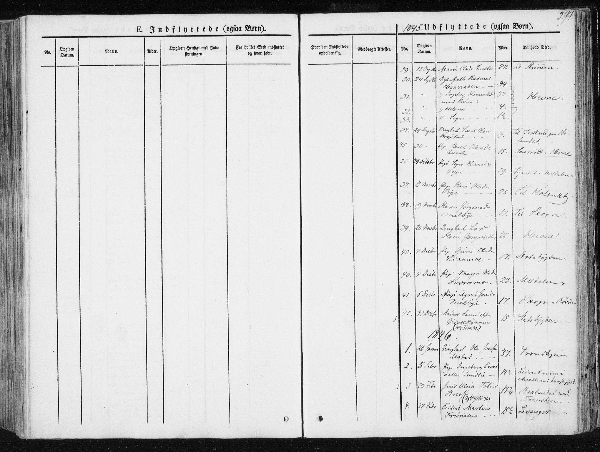 Ministerialprotokoller, klokkerbøker og fødselsregistre - Sør-Trøndelag, SAT/A-1456/668/L0805: Parish register (official) no. 668A05, 1840-1853, p. 294