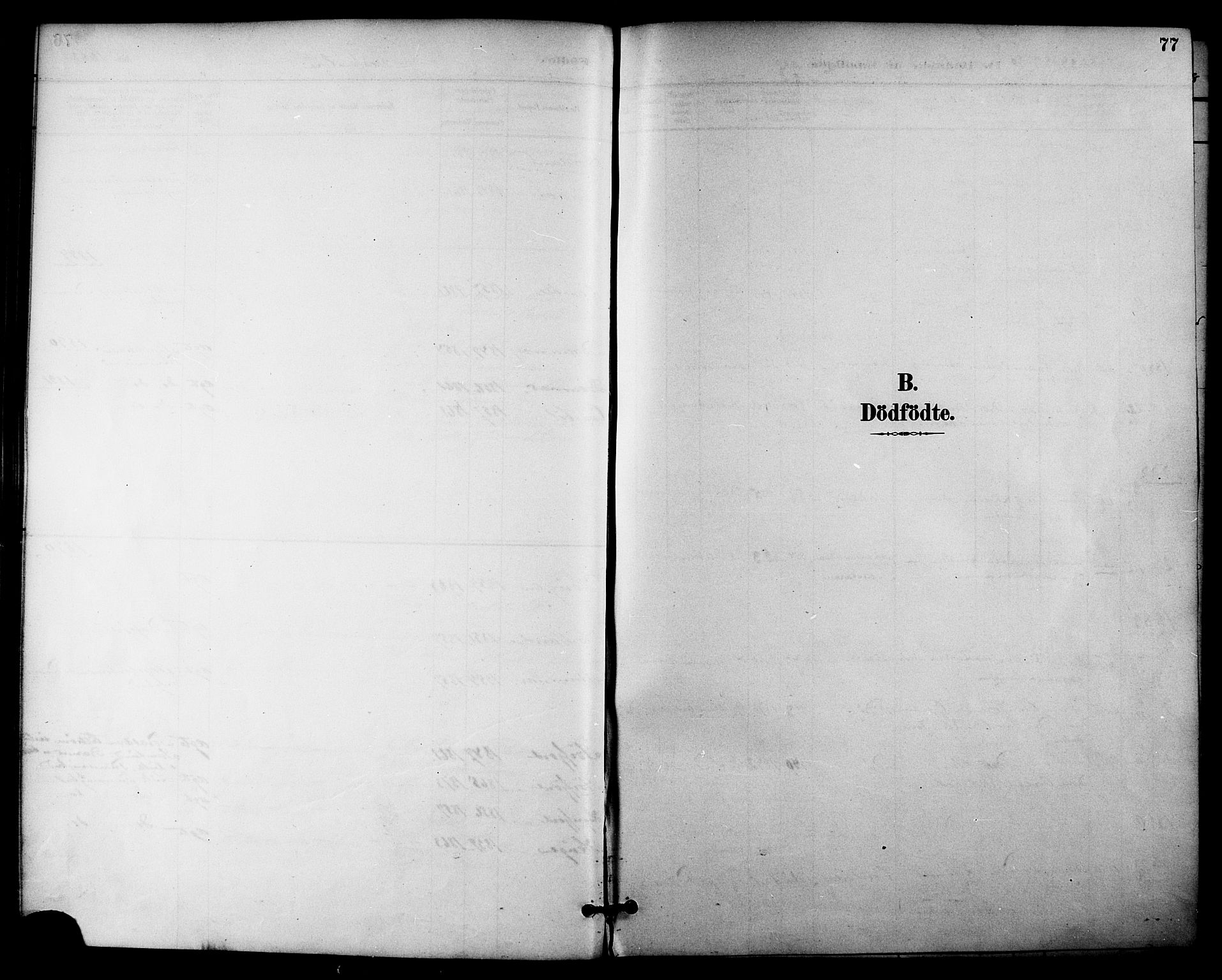 Ministerialprotokoller, klokkerbøker og fødselsregistre - Nordland, AV/SAT-A-1459/895/L1371: Parish register (official) no. 895A06, 1885-1894, p. 77