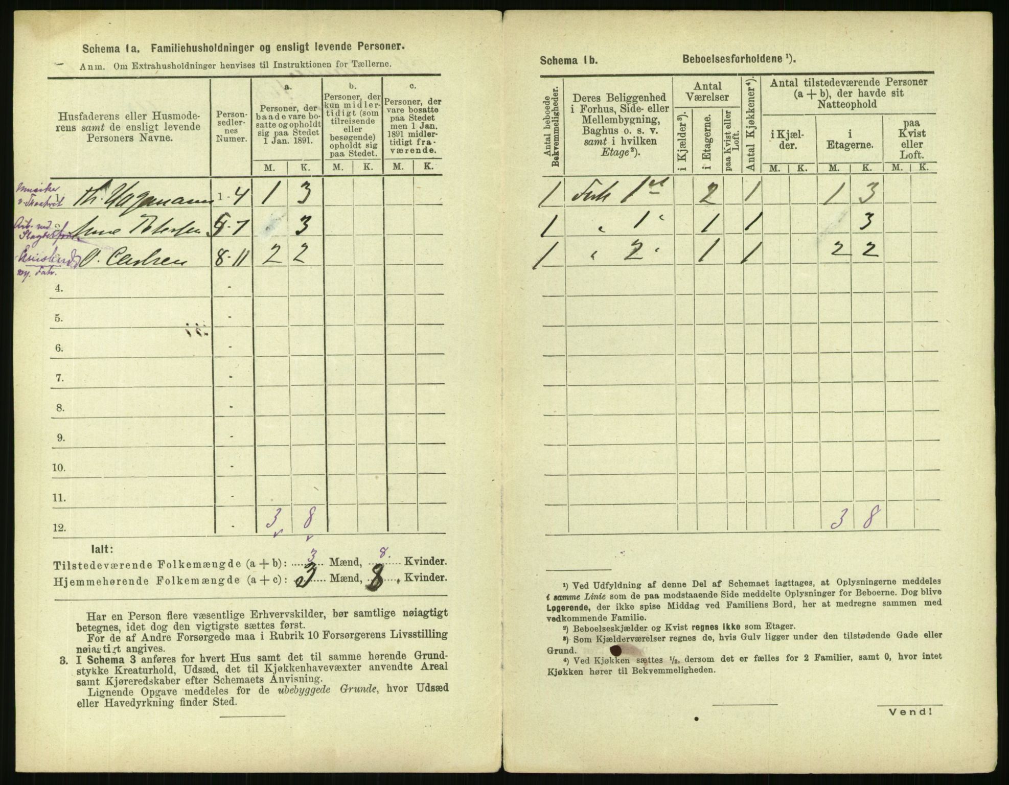 RA, 1891 census for 0301 Kristiania, 1891, p. 98055