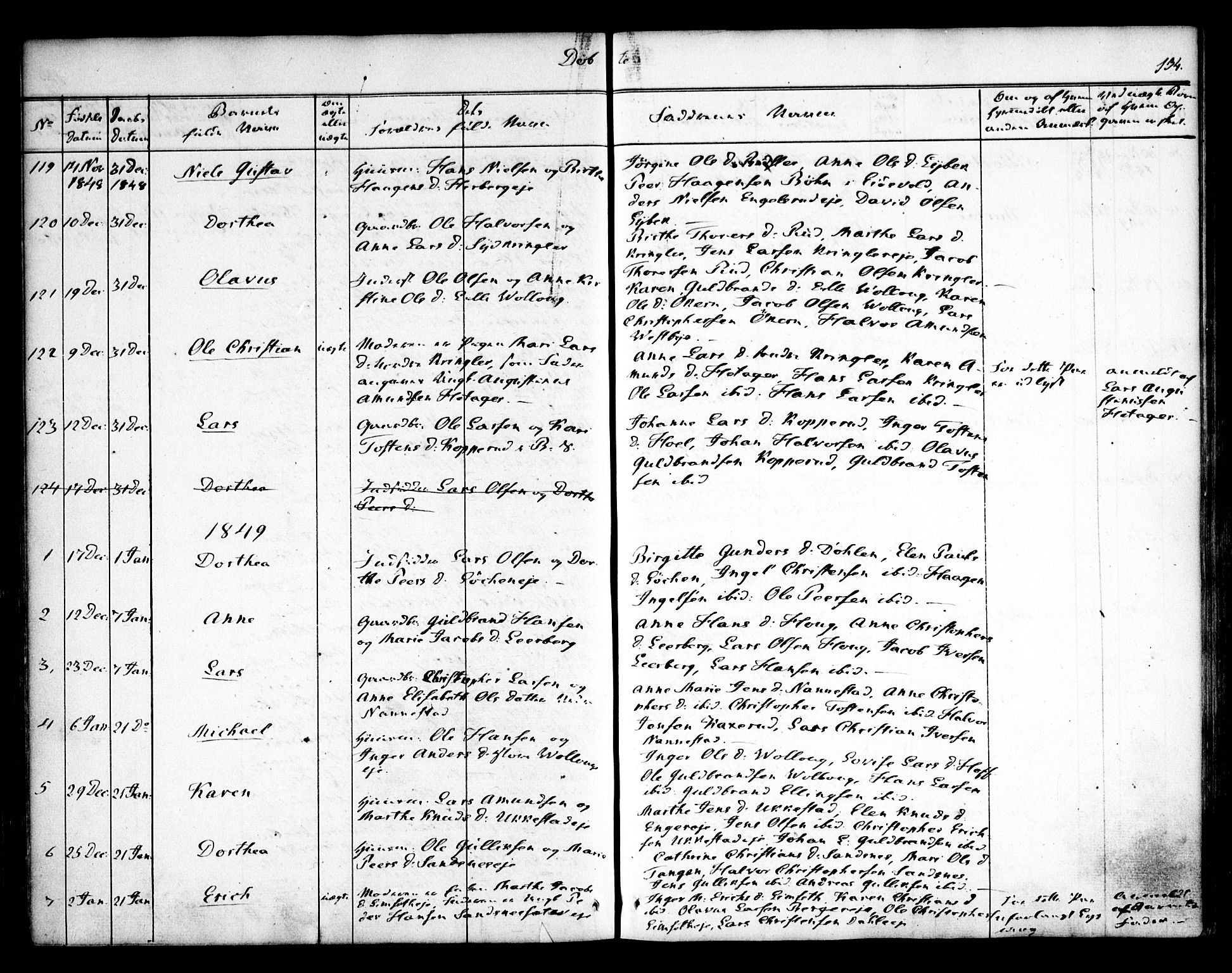 Nannestad prestekontor Kirkebøker, SAO/A-10414a/F/Fa/L0010: Parish register (official) no. I 10, 1840-1850, p. 134