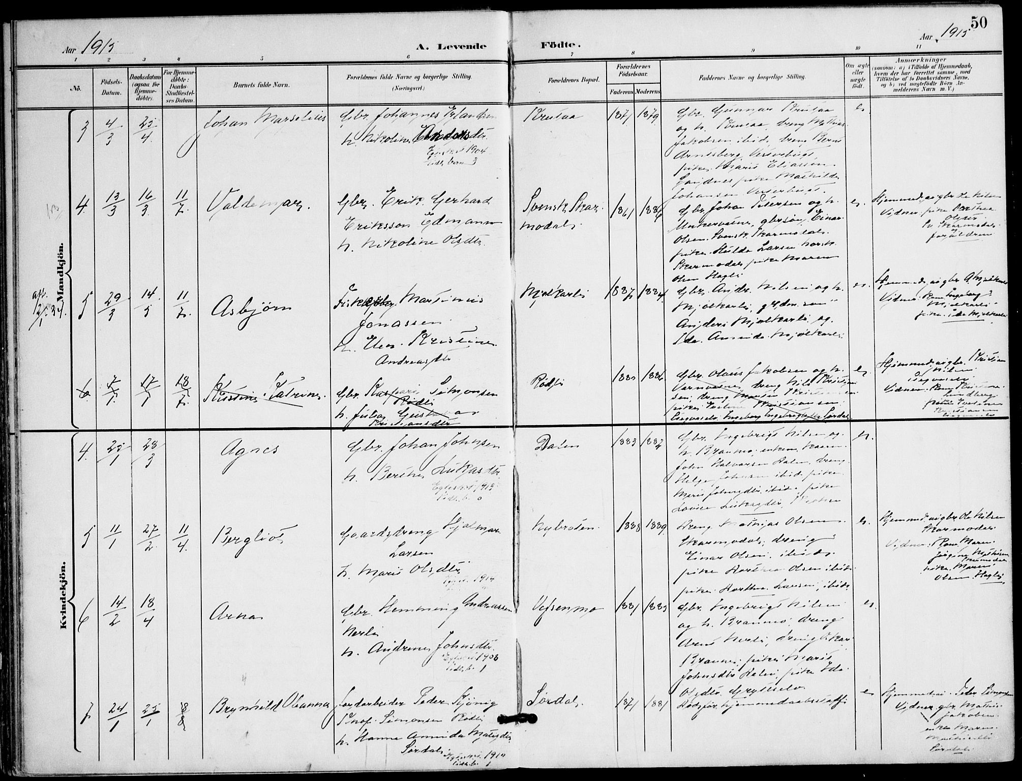 Ministerialprotokoller, klokkerbøker og fødselsregistre - Nordland, AV/SAT-A-1459/823/L0326: Parish register (official) no. 823A03, 1899-1919, p. 50