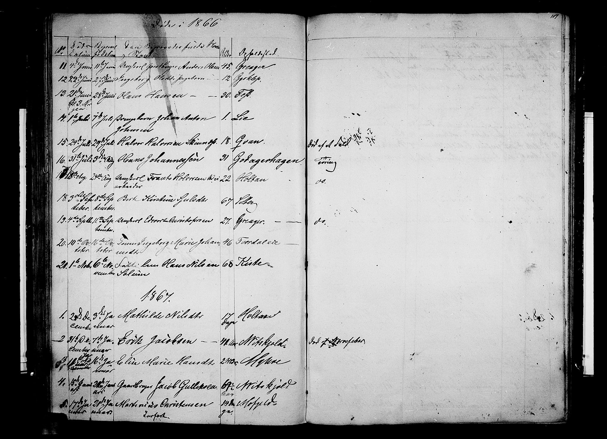 Botne kirkebøker, AV/SAKO-A-340/G/Ga/L0001: Parish register (copy) no. I 1, 1854-1867, p. 106