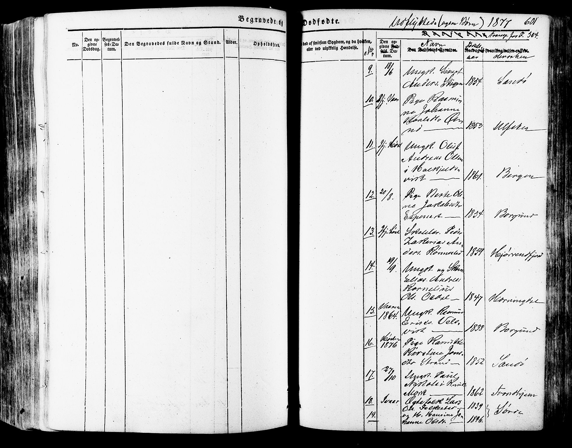 Ministerialprotokoller, klokkerbøker og fødselsregistre - Møre og Romsdal, SAT/A-1454/511/L0140: Parish register (official) no. 511A07, 1851-1878, p. 601