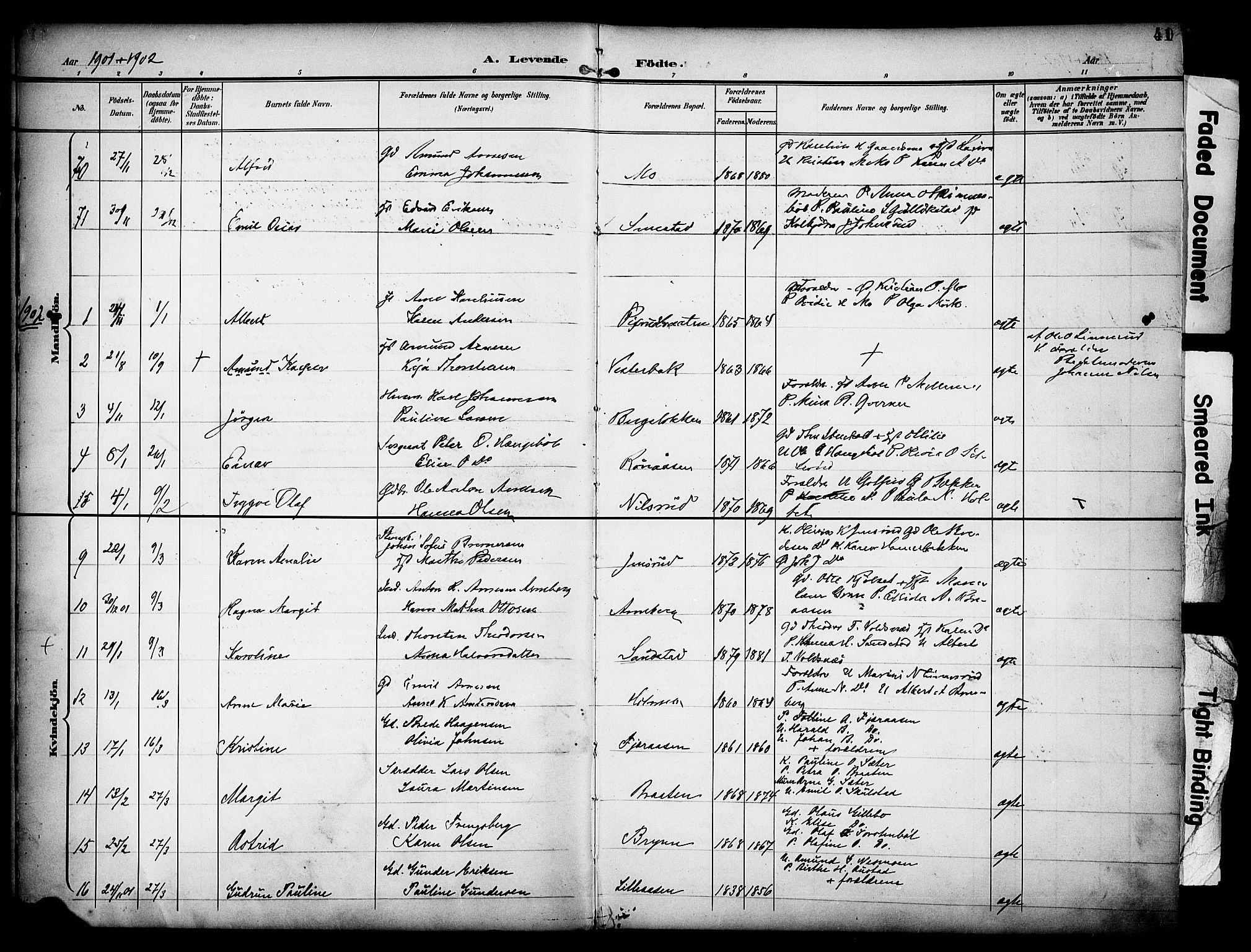 Grue prestekontor, SAH/PREST-036/H/Ha/Haa/L0013: Parish register (official) no. 13, 1898-1910, p. 41