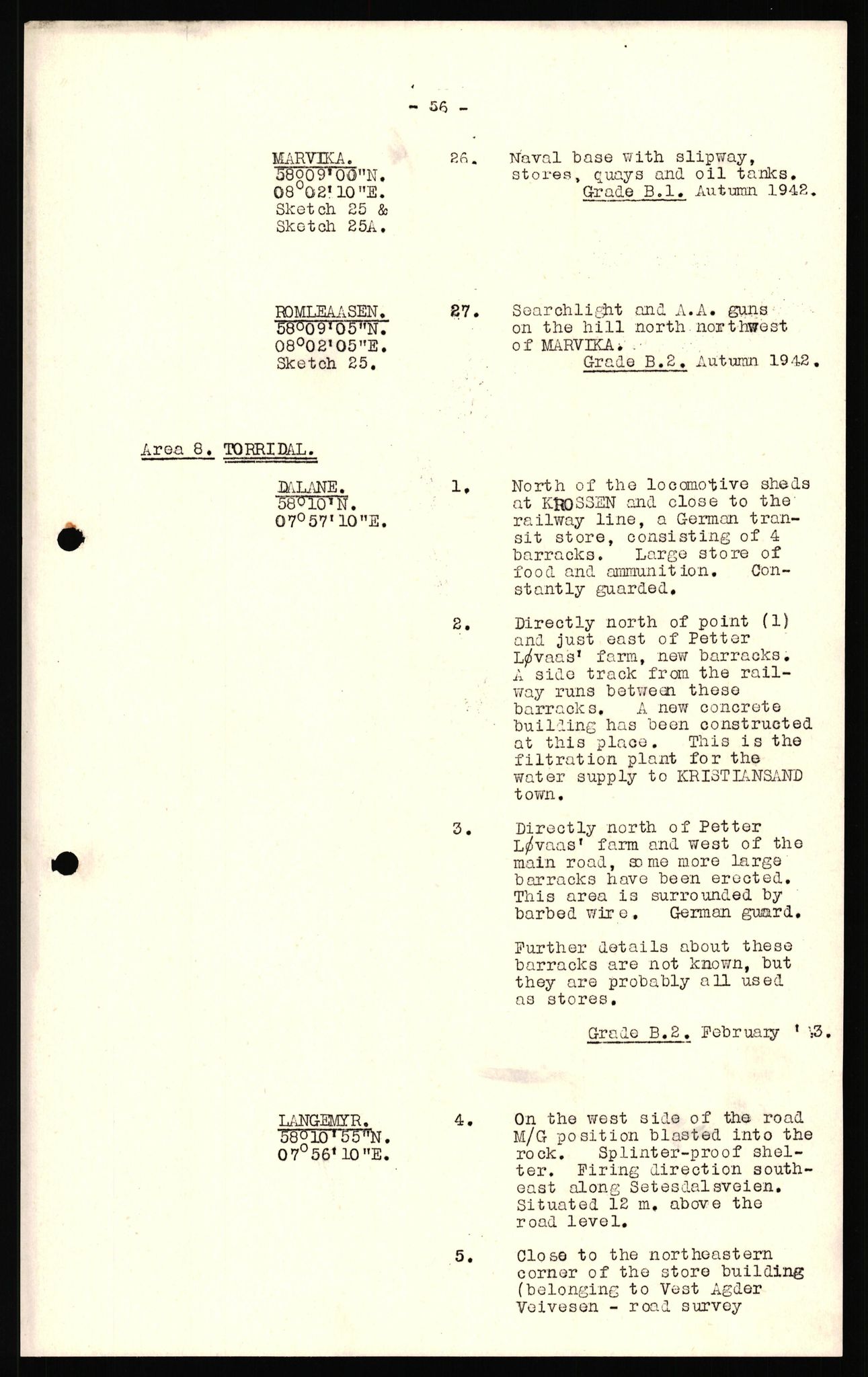 Forsvaret, Forsvarets overkommando II, AV/RA-RAFA-3915/D/Dd/L0023: Vest-Agder, 1942-1943, p. 88