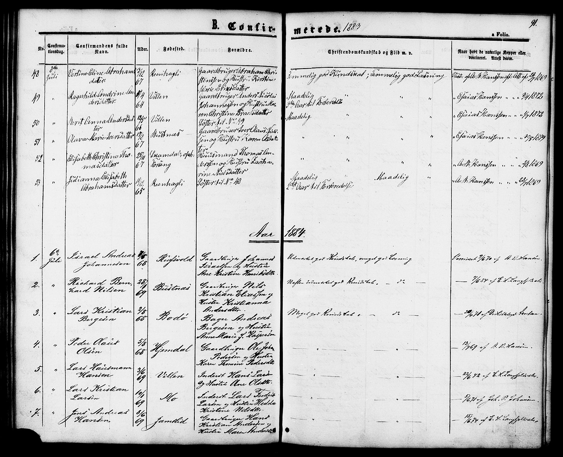 Ministerialprotokoller, klokkerbøker og fødselsregistre - Nordland, SAT/A-1459/827/L0394: Parish register (official) no. 827A06, 1865-1886, p. 91