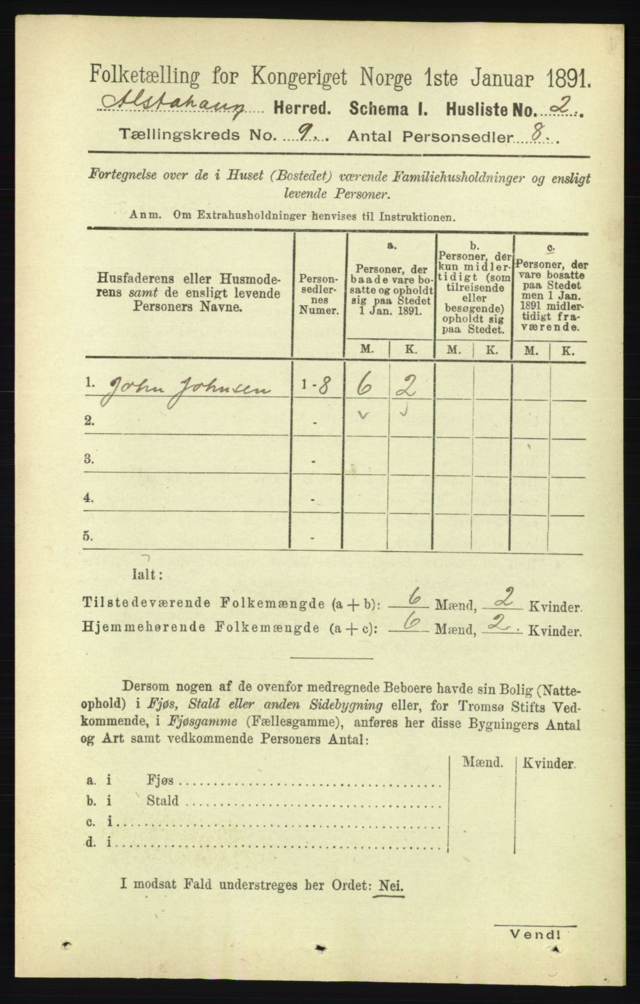 RA, 1891 census for 1820 Alstahaug, 1891, p. 3206