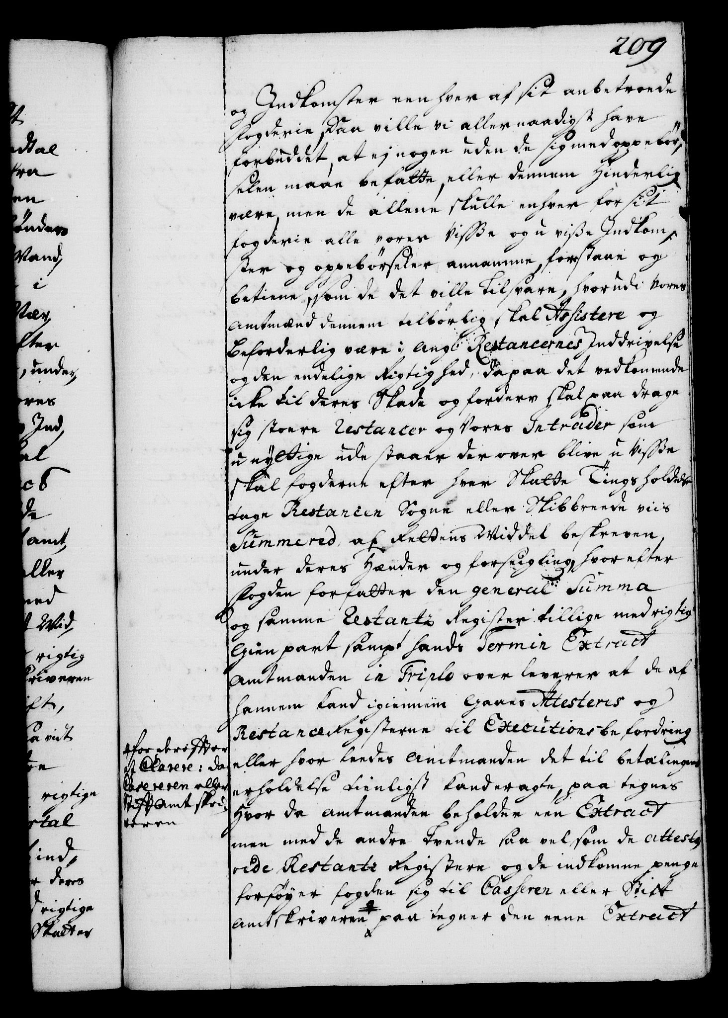 Rentekammeret, Kammerkanselliet, AV/RA-EA-3111/G/Gg/Gga/L0002: Norsk ekspedisjonsprotokoll med register (merket RK 53.2), 1723-1727, p. 209