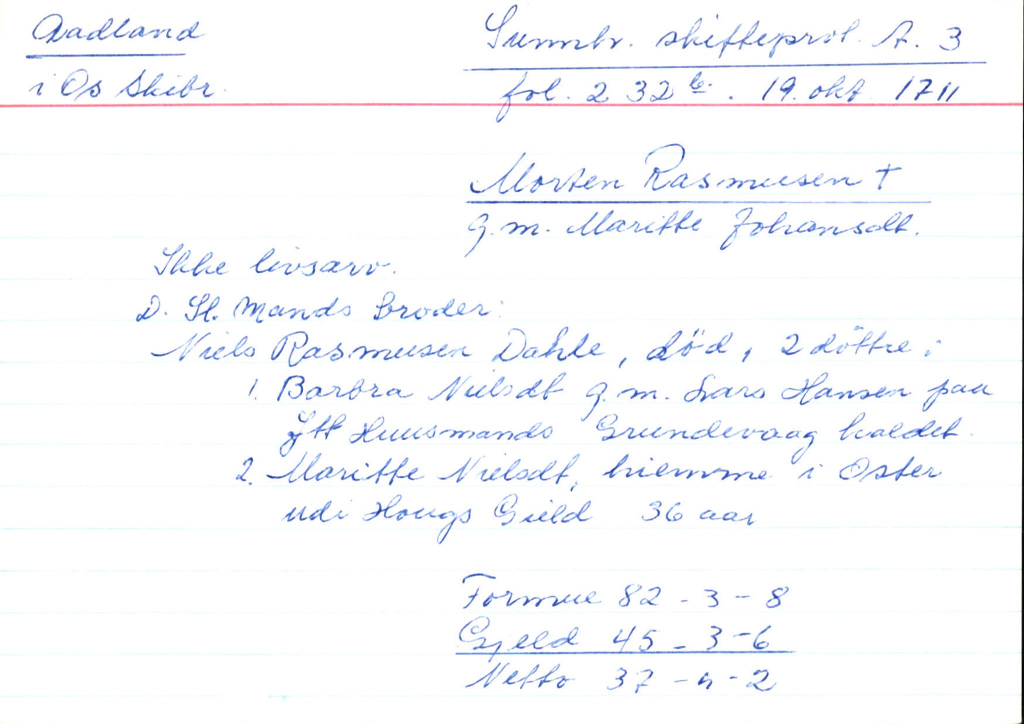 Skiftekort ved Statsarkivet i Bergen, SAB/SKIFTEKORT/004/L0002: Skifteprotokoll nr. 3, 1708-1717, p. 829