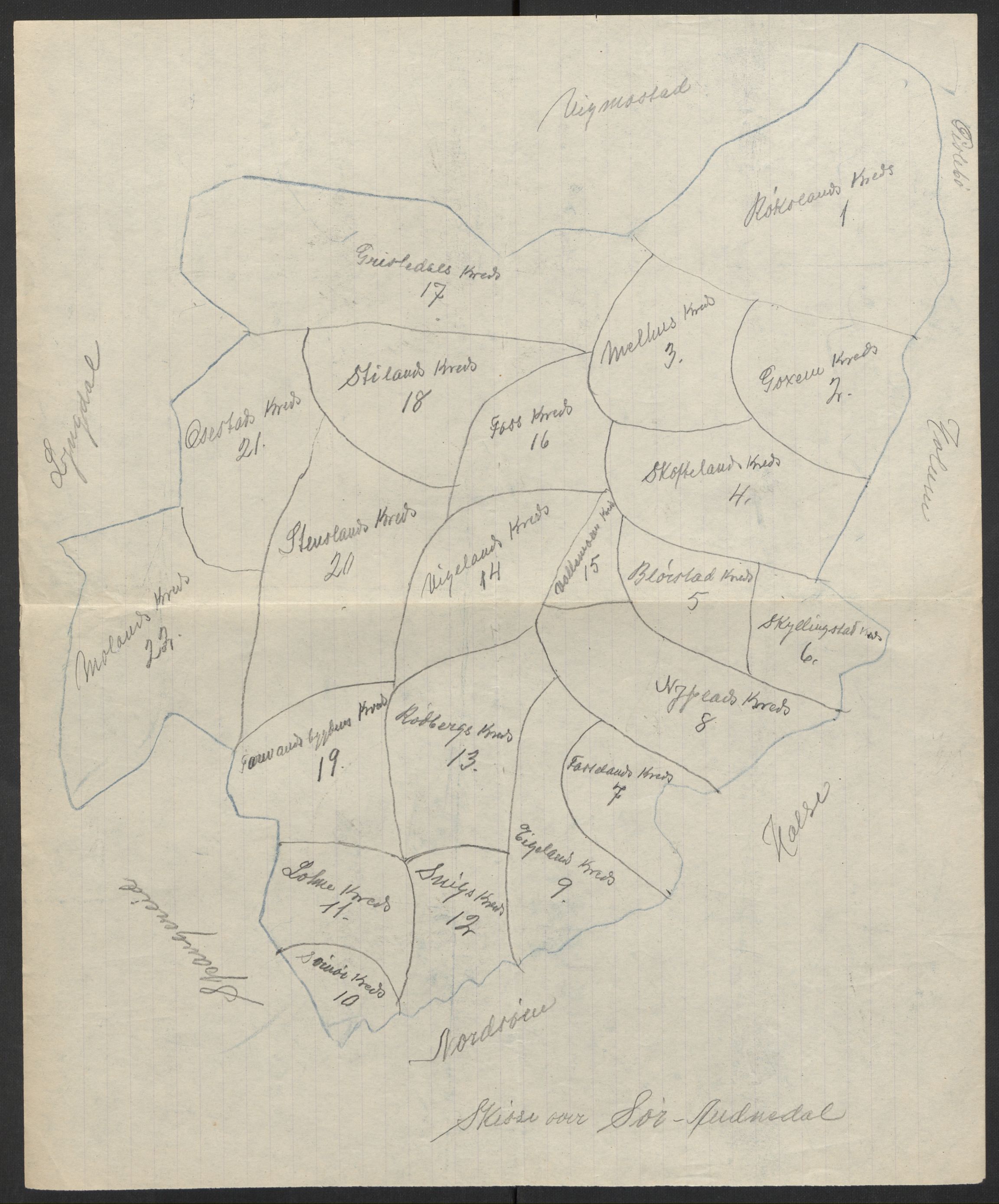 SAK, 1920 census for Sør-Audnedal, 1920, p. 15