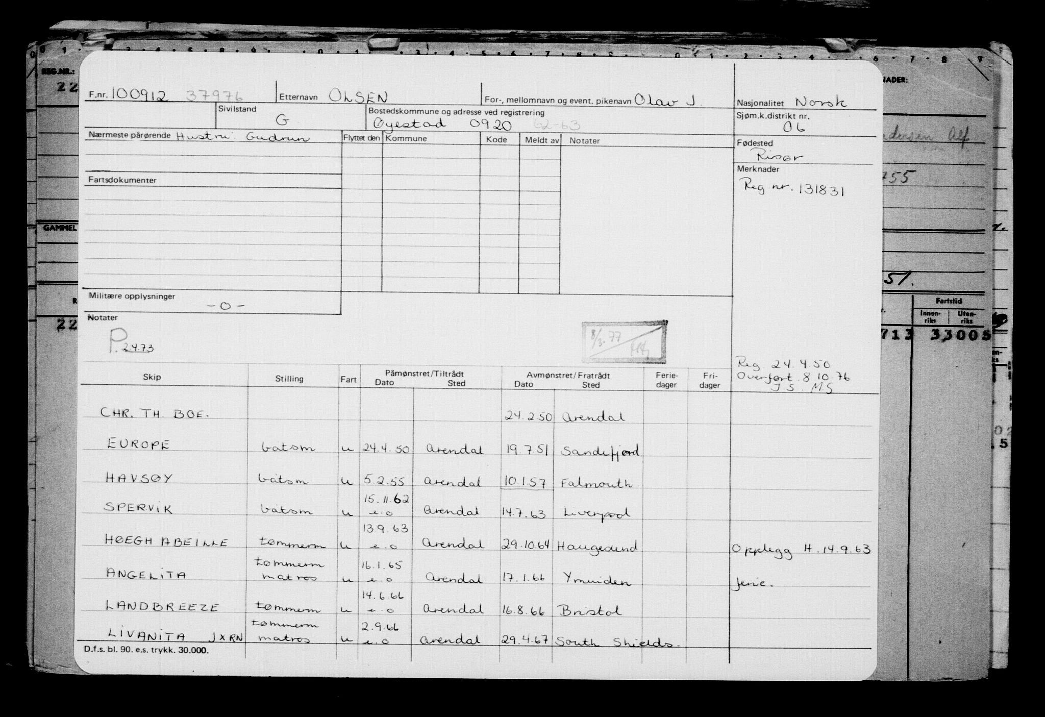 Direktoratet for sjømenn, AV/RA-S-3545/G/Gb/L0107: Hovedkort, 1912, p. 171