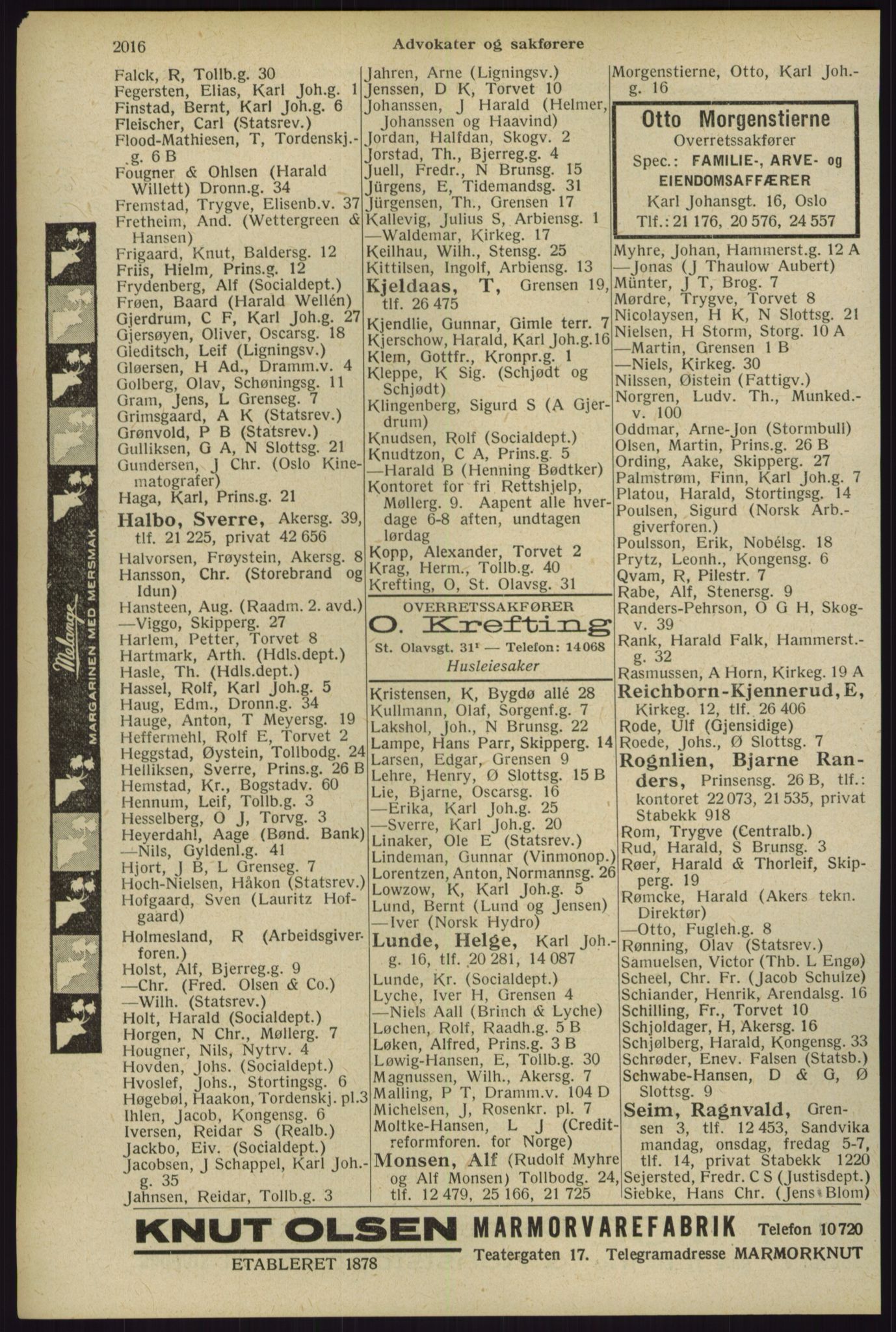 Kristiania/Oslo adressebok, PUBL/-, 1929, p. 2016