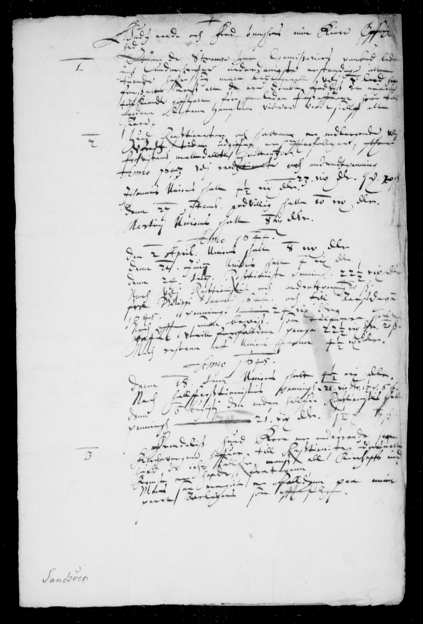 Danske Kanselli, Skapsaker, AV/RA-EA-4061/F/L0010: Skap 8, pakke 150B, litra BB-DDD, 1645-1651, p. 225