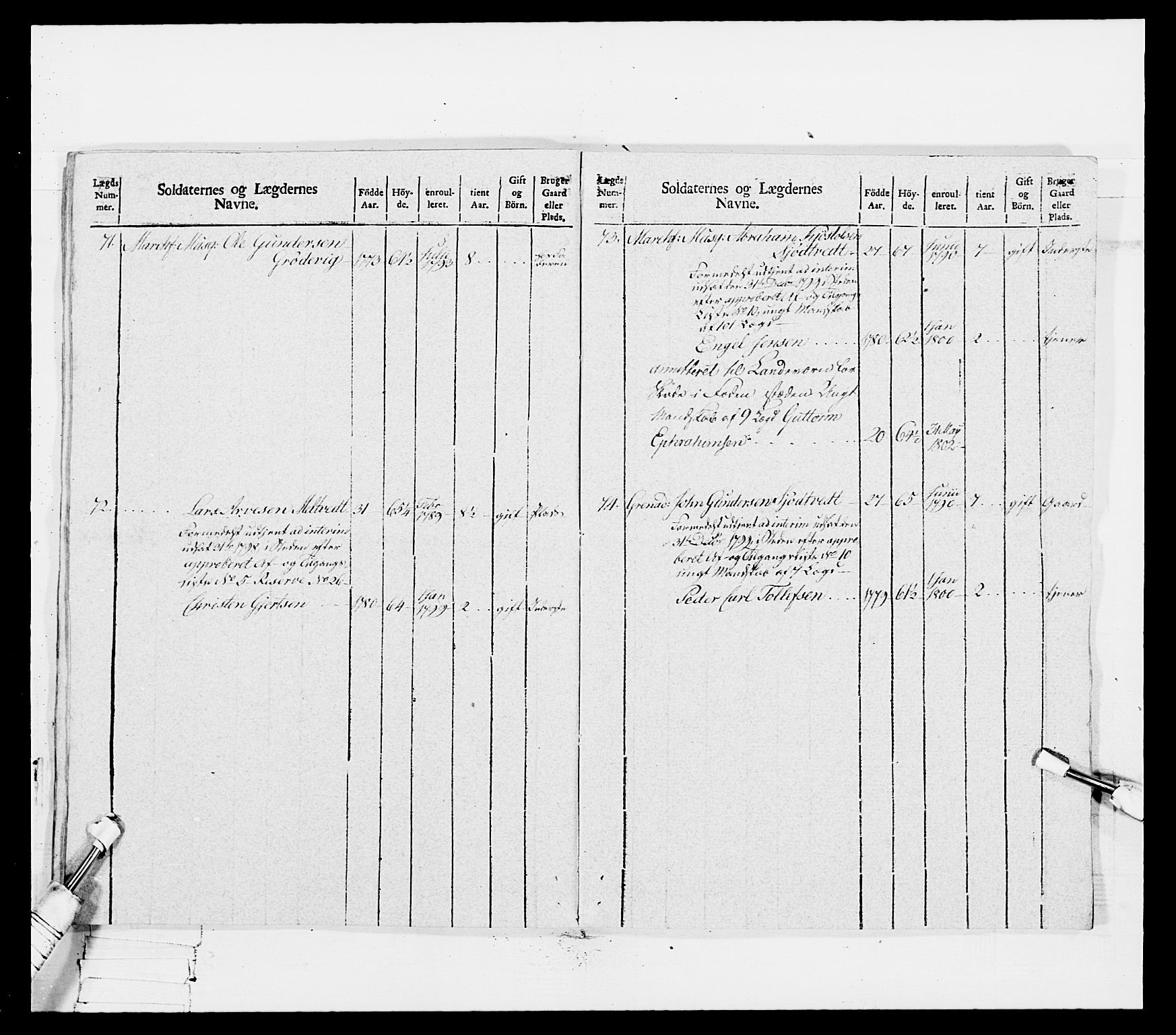 Generalitets- og kommissariatskollegiet, Det kongelige norske kommissariatskollegium, AV/RA-EA-5420/E/Eh/L0114: Telemarkske nasjonale infanteriregiment, 1789-1802, p. 529