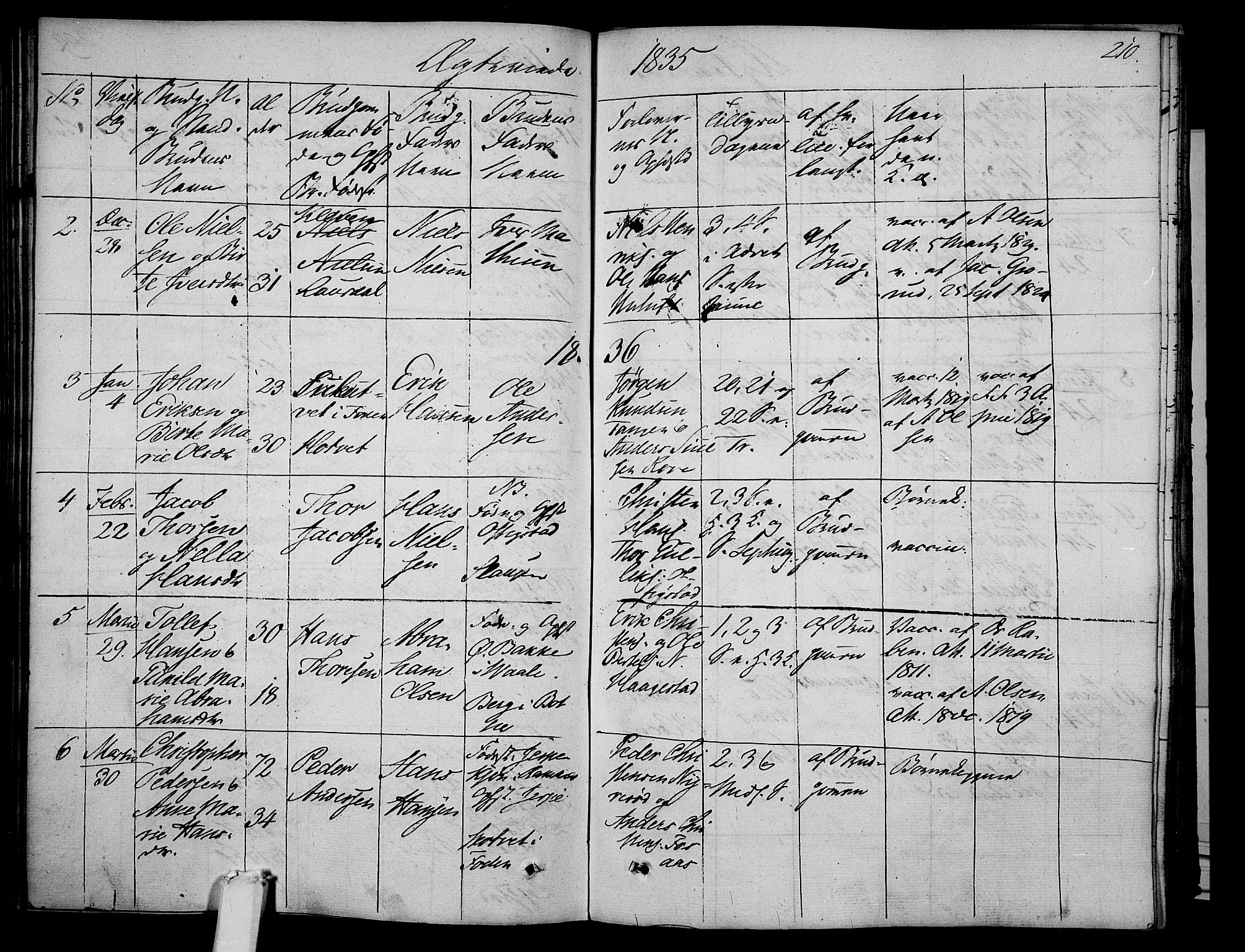 Våle kirkebøker, AV/SAKO-A-334/F/Fa/L0008: Parish register (official) no. I 8, 1824-1844, p. 210