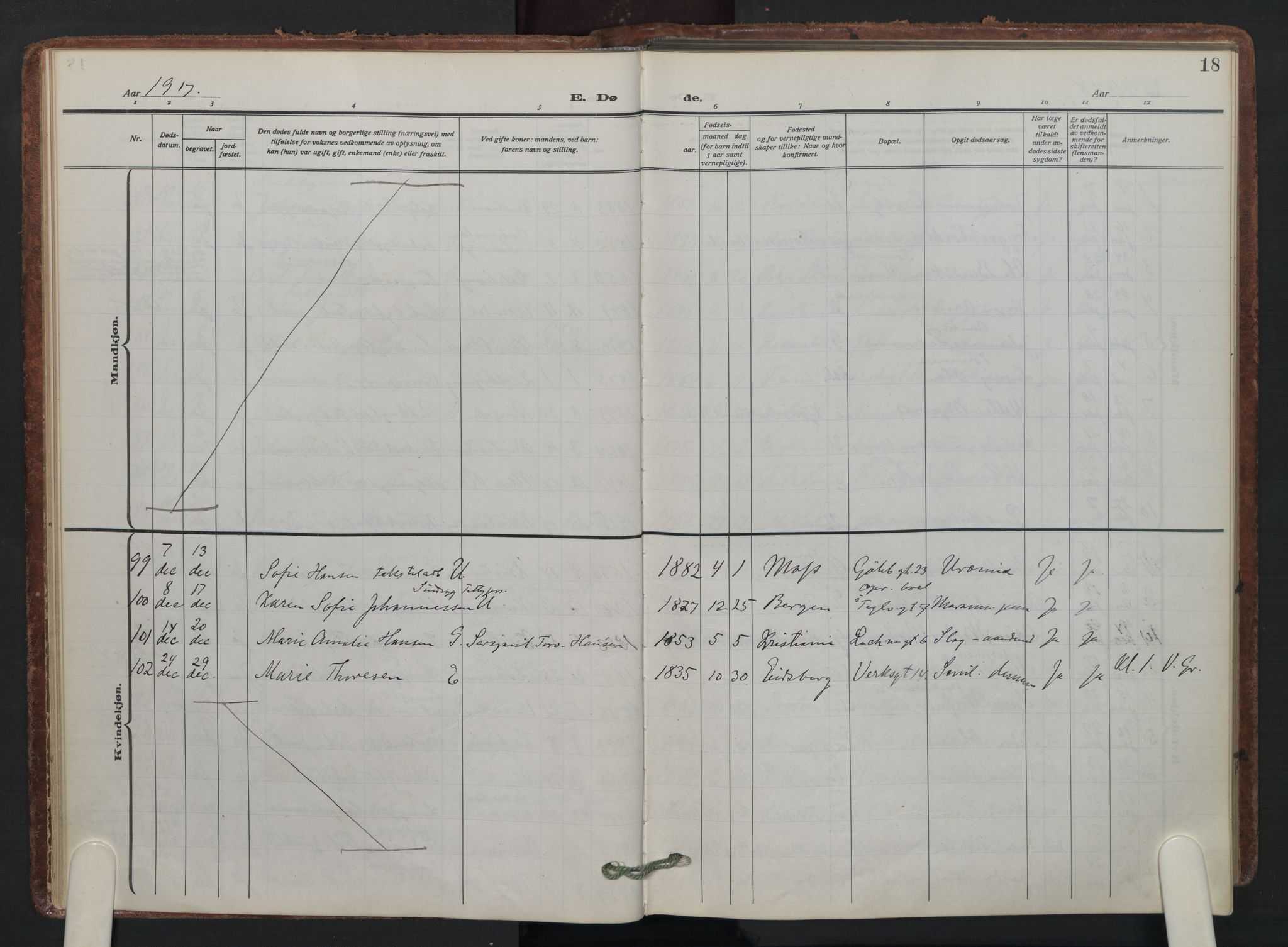 Petrus prestekontor Kirkebøker, AV/SAO-A-10872/F/Fa/L0014: Parish register (official) no. 14, 1916-1937, p. 18