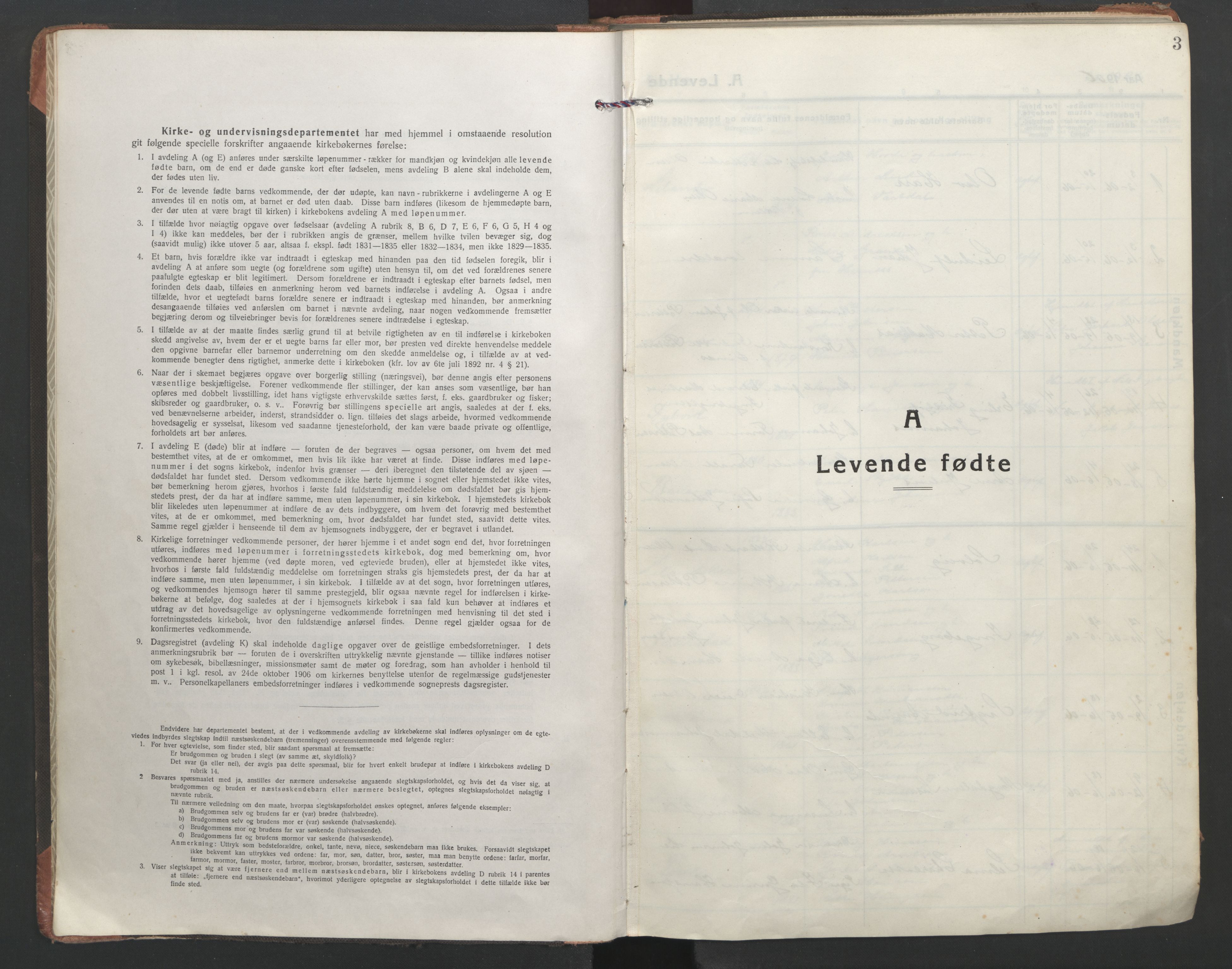 Ministerialprotokoller, klokkerbøker og fødselsregistre - Nordland, SAT/A-1459/863/L0900: Parish register (official) no. 863A12, 1906-1915, p. 3