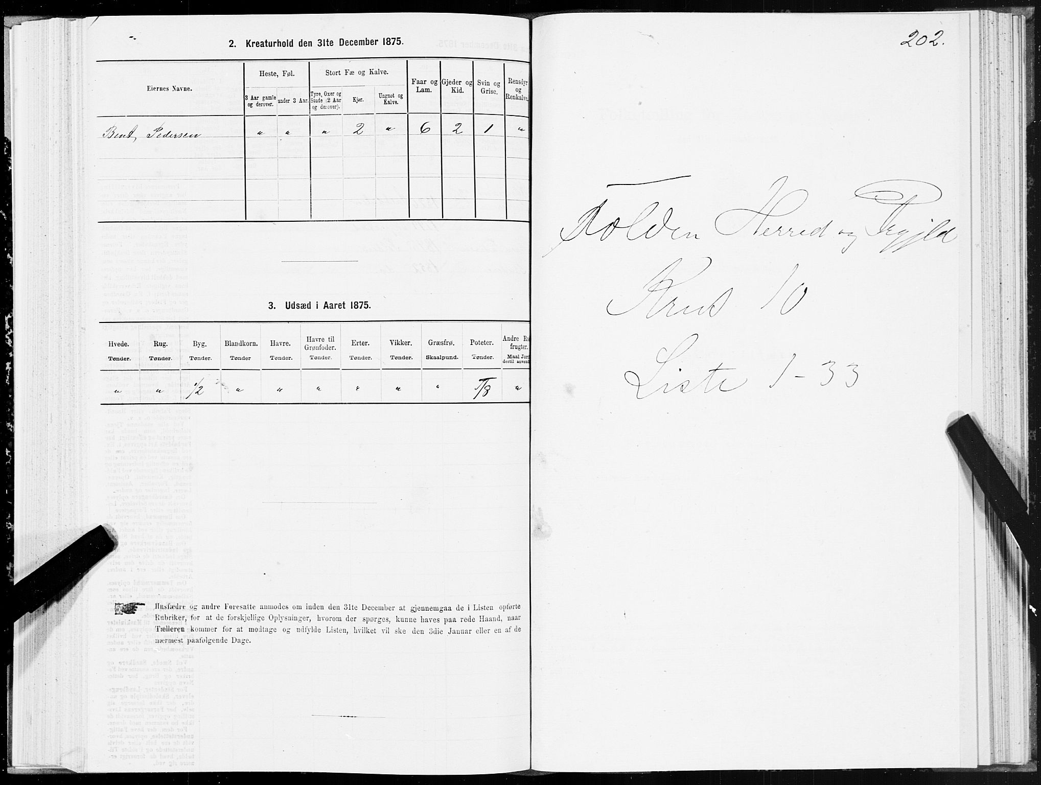 SAT, 1875 census for 1845P Folda, 1875, p. 3202