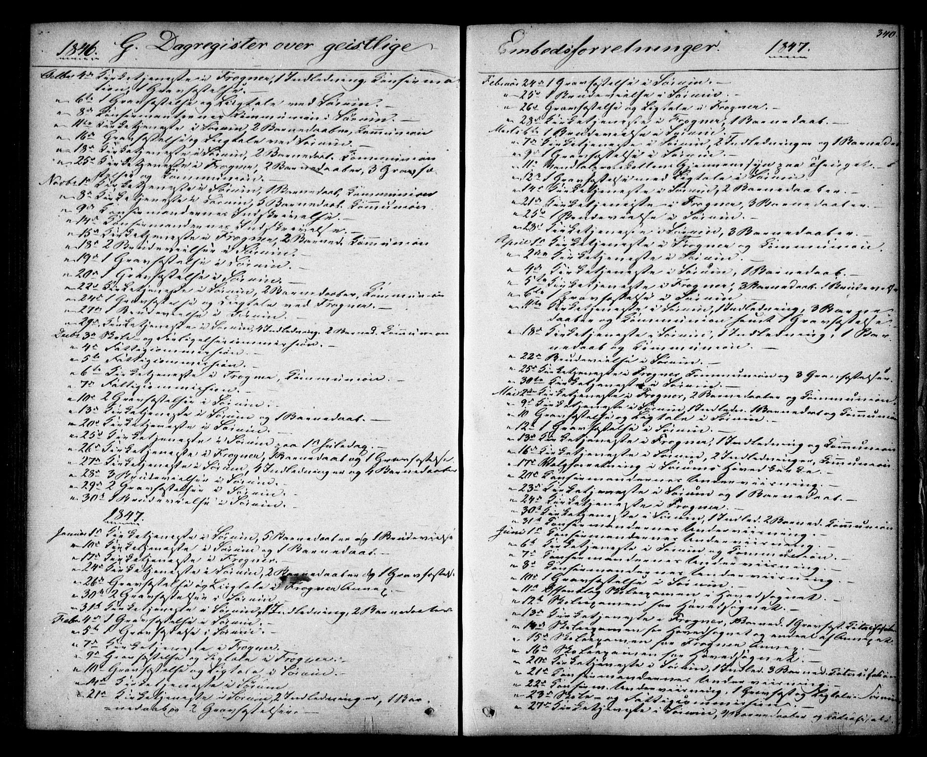 Sørum prestekontor Kirkebøker, SAO/A-10303/F/Fa/L0005: Parish register (official) no. I 5, 1846-1863, p. 340