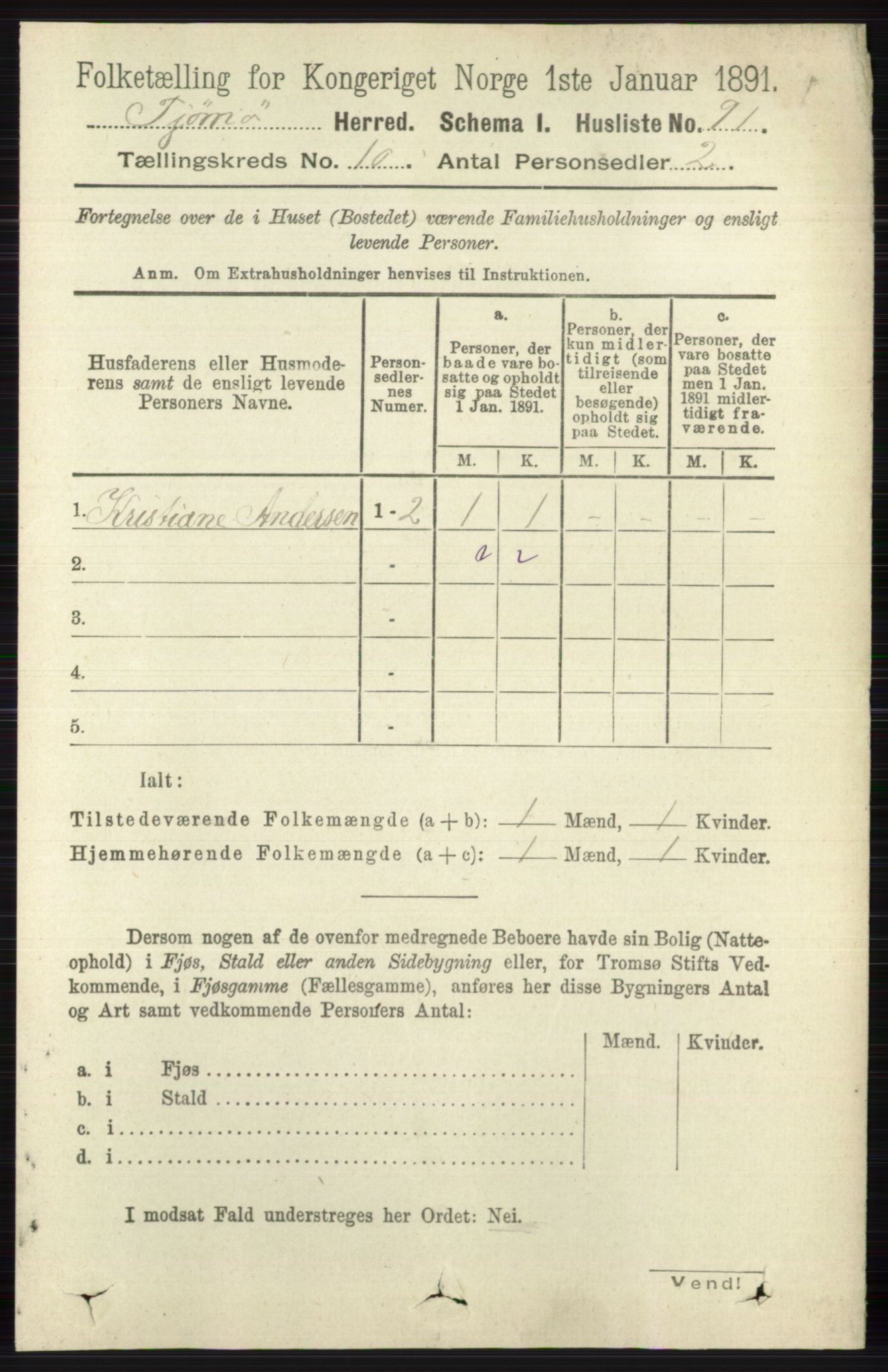 RA, 1891 census for 0723 Tjøme, 1891, p. 3715