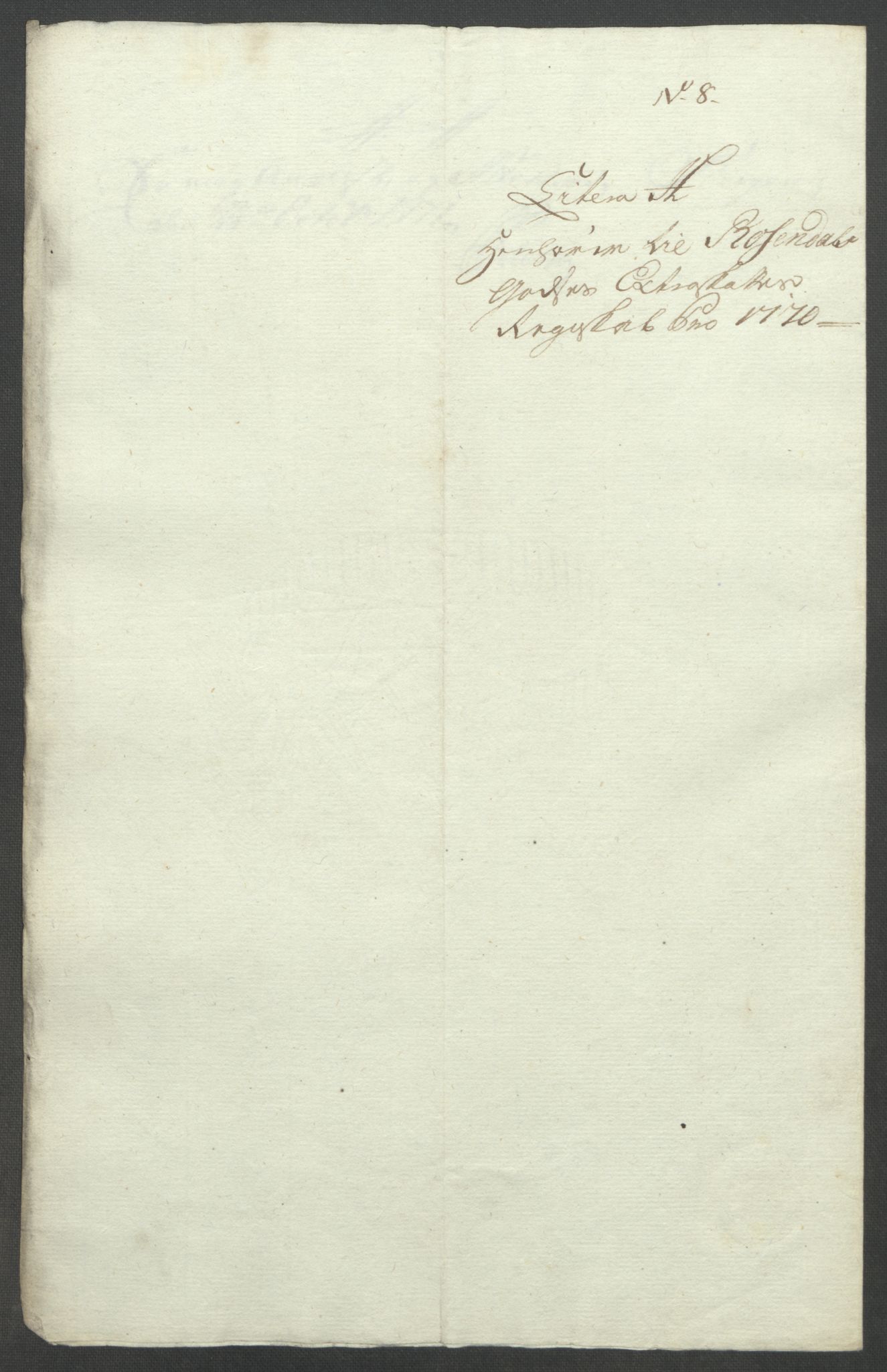Rentekammeret inntil 1814, Reviderte regnskaper, Fogderegnskap, RA/EA-4092/R49/L3157: Ekstraskatten Rosendal Baroni, 1762-1772, p. 312