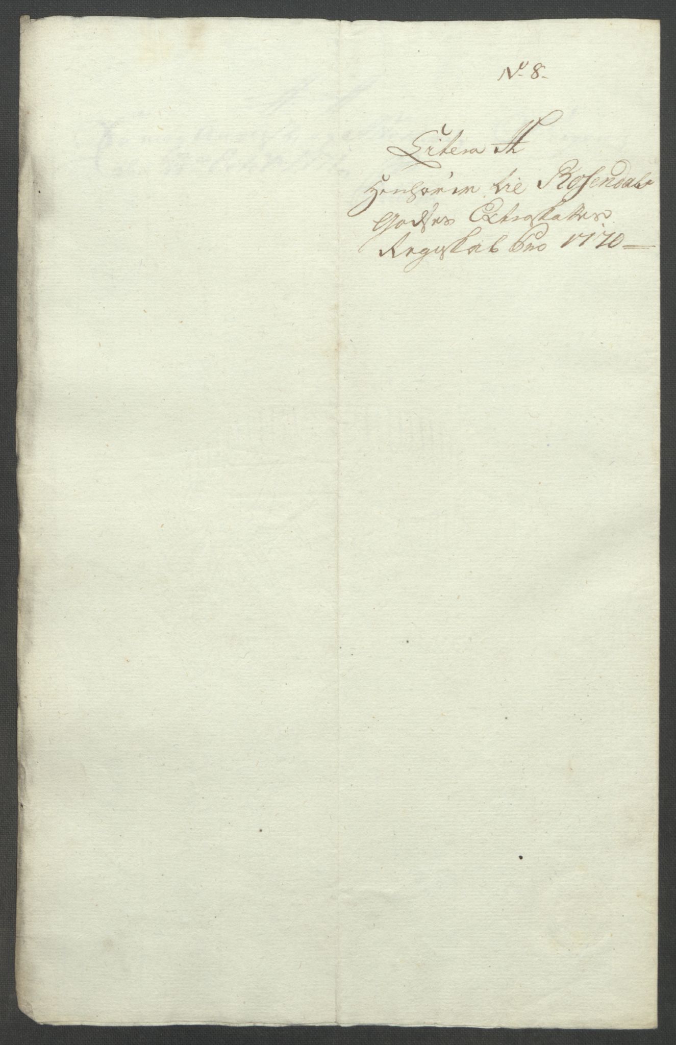 Rentekammeret inntil 1814, Reviderte regnskaper, Fogderegnskap, AV/RA-EA-4092/R49/L3157: Ekstraskatten Rosendal Baroni, 1762-1772, p. 312