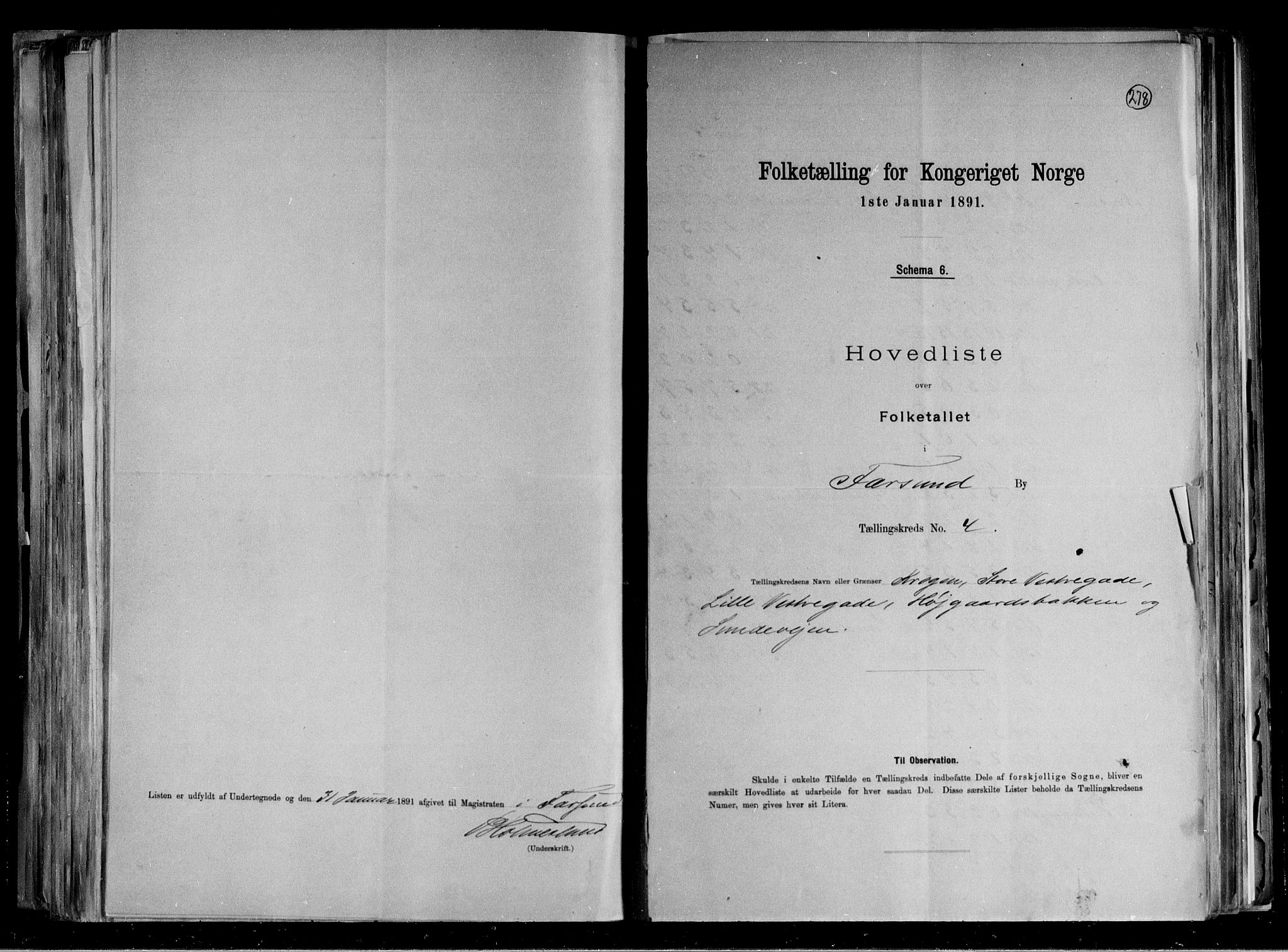 RA, 1891 census for 1003 Farsund, 1891, p. 11