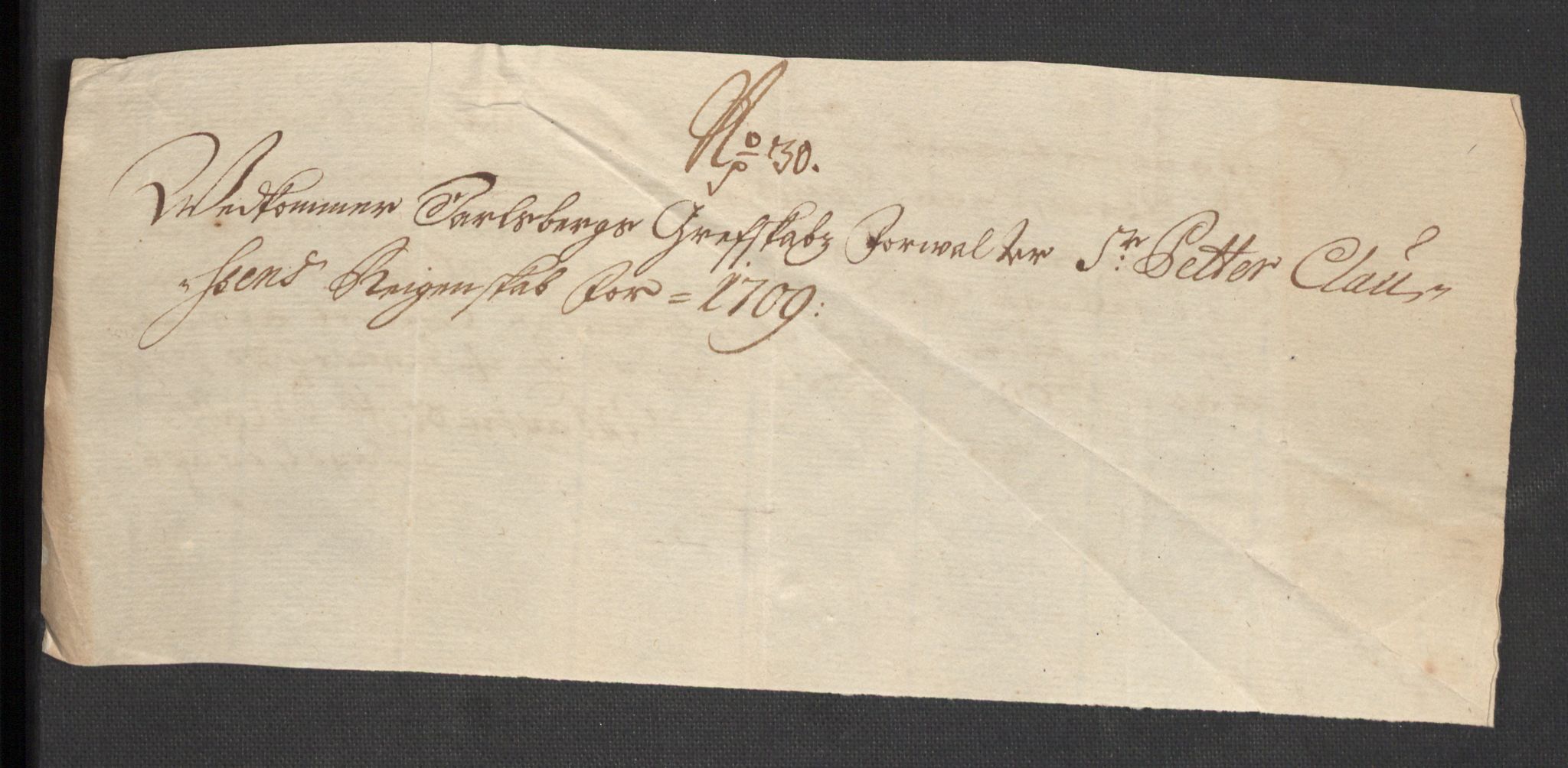 Rentekammeret inntil 1814, Reviderte regnskaper, Fogderegnskap, RA/EA-4092/R32/L1874: Fogderegnskap Jarlsberg grevskap, 1709, p. 259