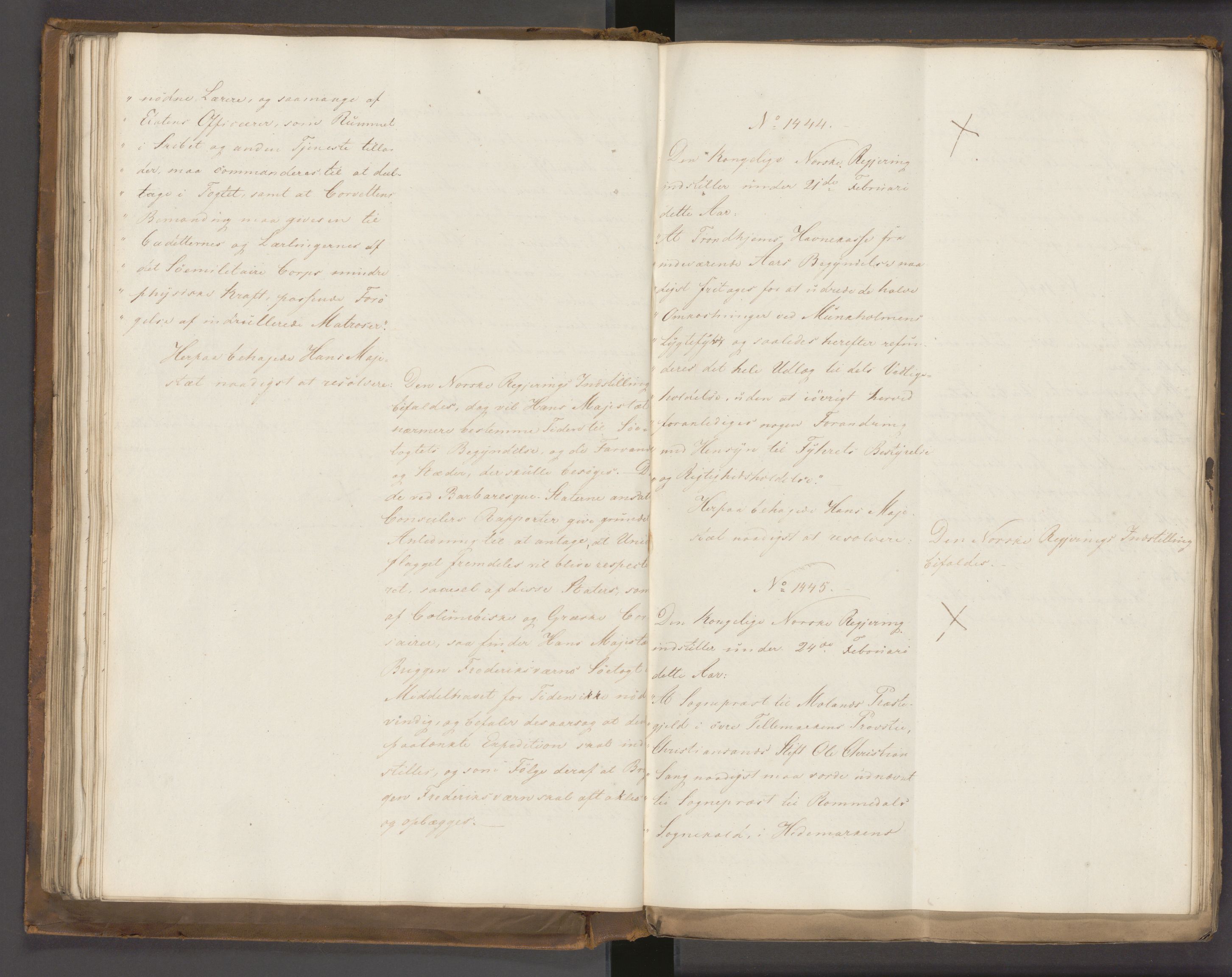 Statsrådssekretariatet, AV/RA-S-1001/A/Ab/L0022: Kgl. res. nr. 1210-1721, 1. halvår, 1826