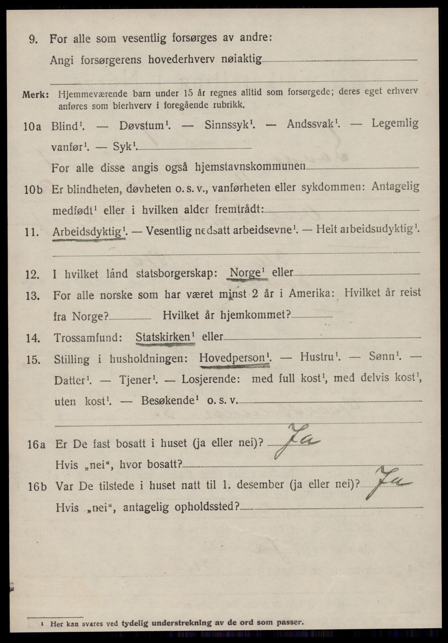 SAT, 1920 census for Syvde, 1920, p. 599